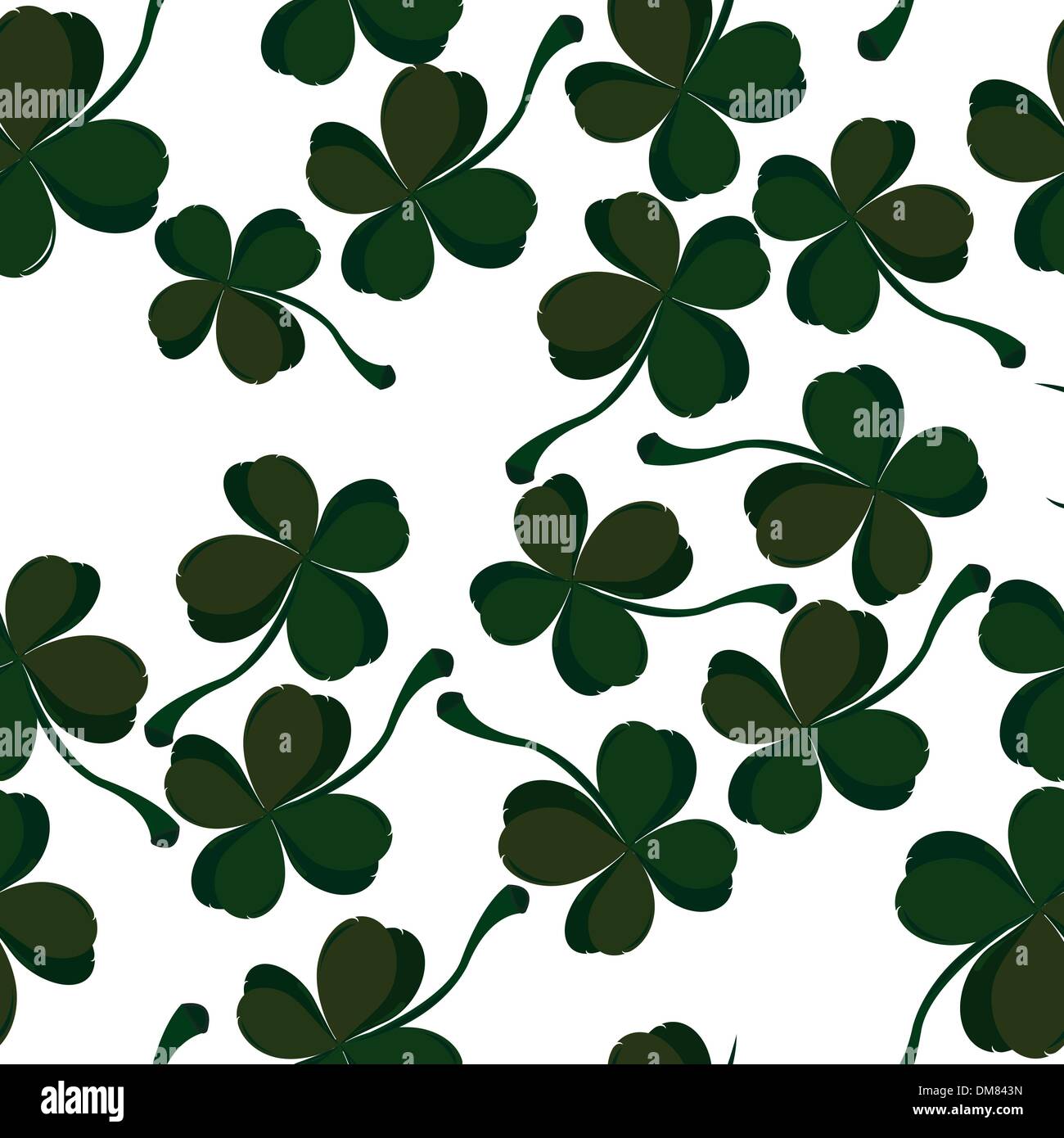 Clover leaf pattern Stock Vector Images - Alamy