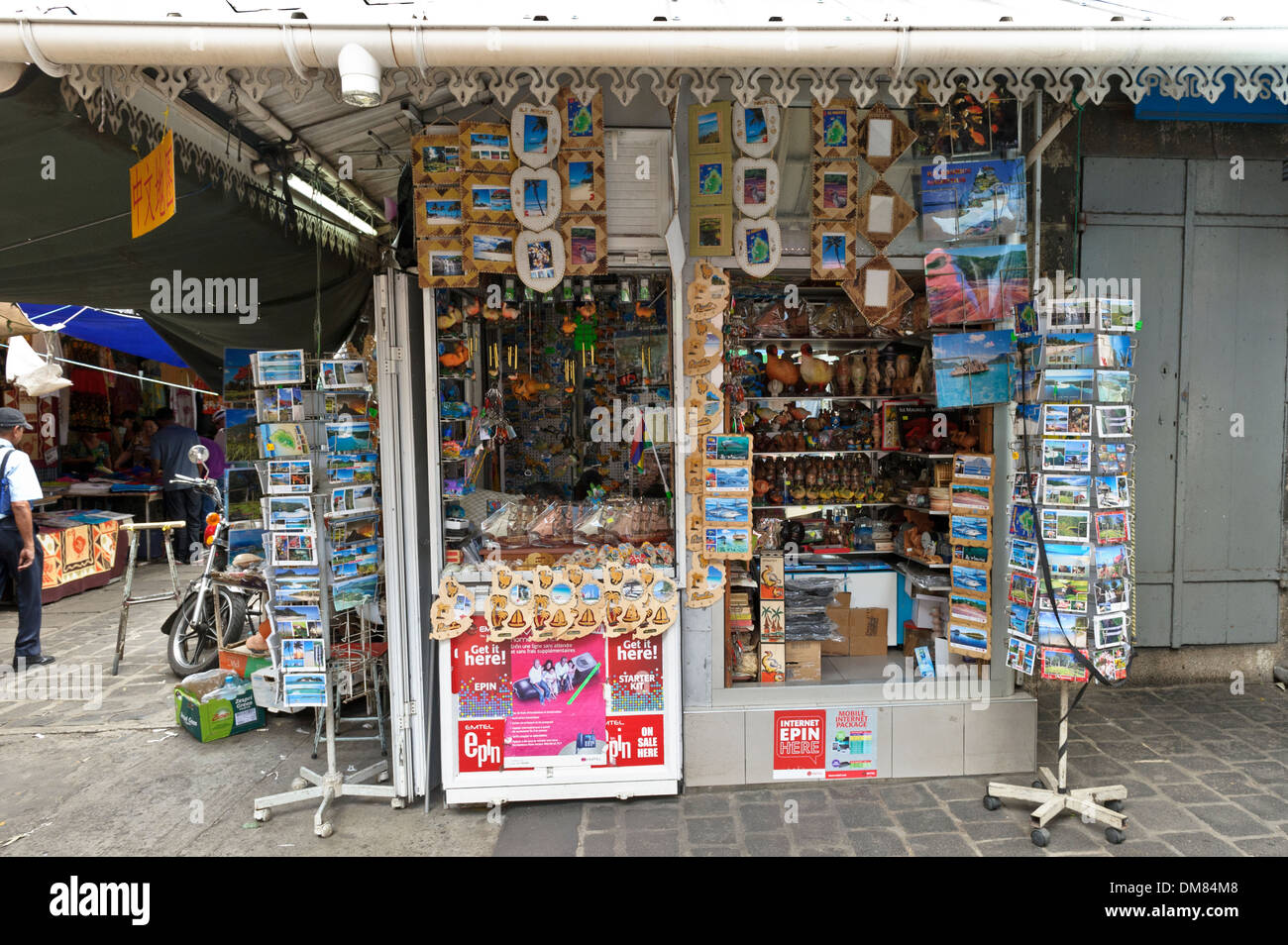Souvenir shop, Port Louis market, Mauritius Stock Photo Alamy