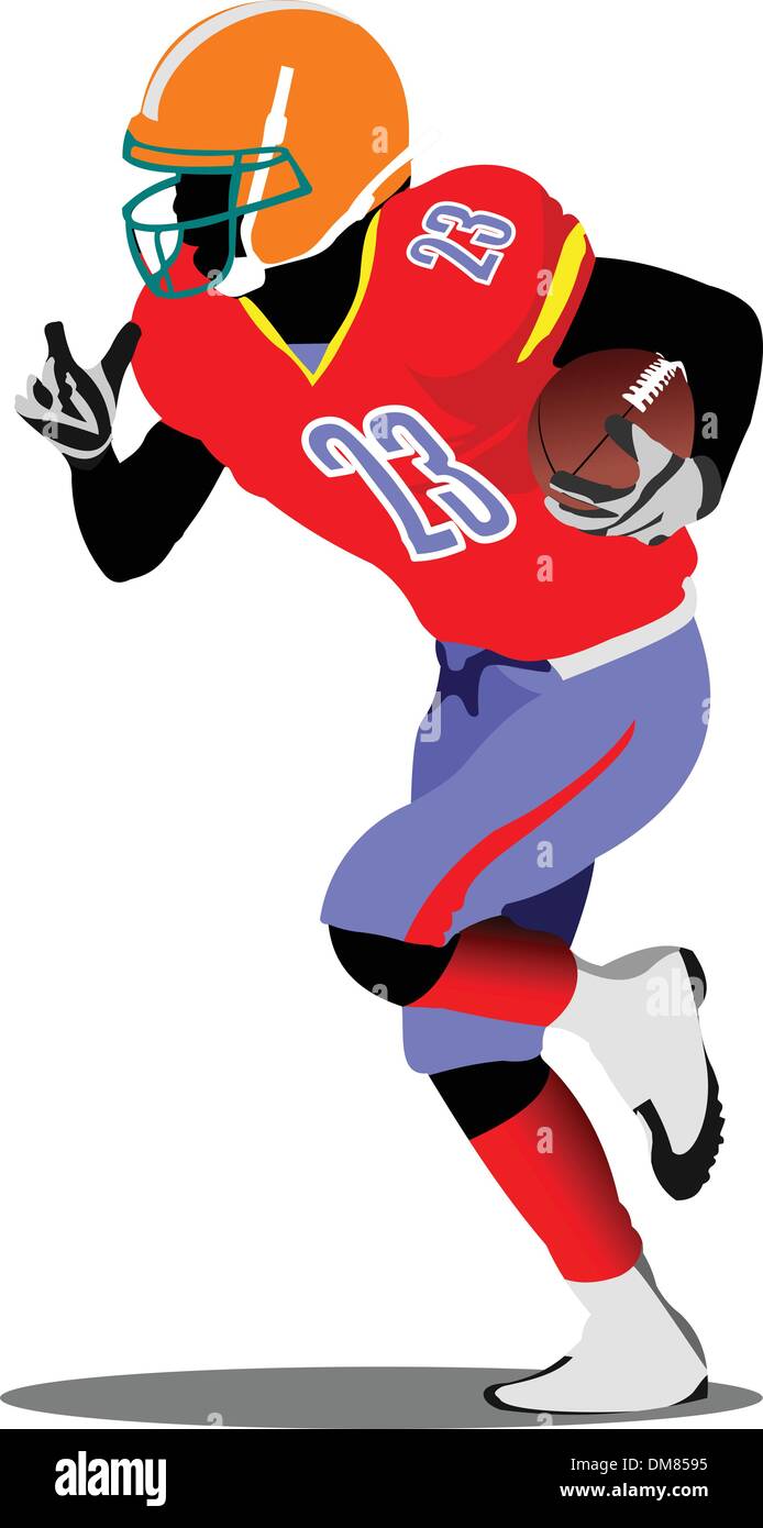 American football player silhouette hi-res stock photography and images ...