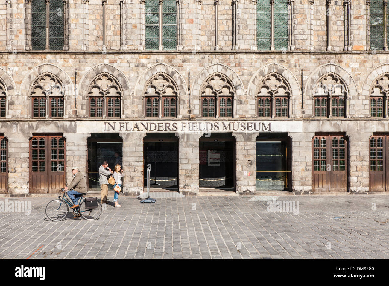 In Flanders Fields Museum, Ypres in Grote Markt, Ypres, Belgium Stock