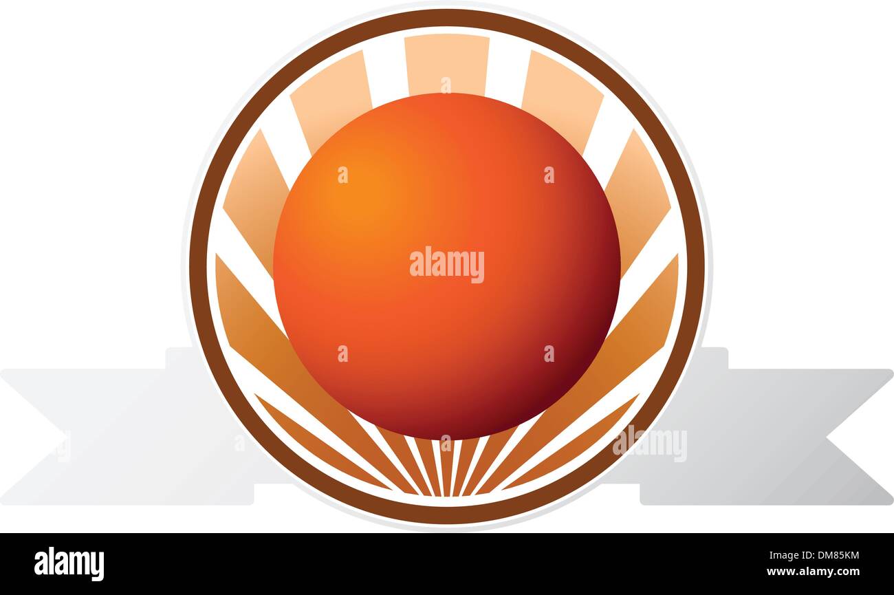 Basketball emblem Stock Vector