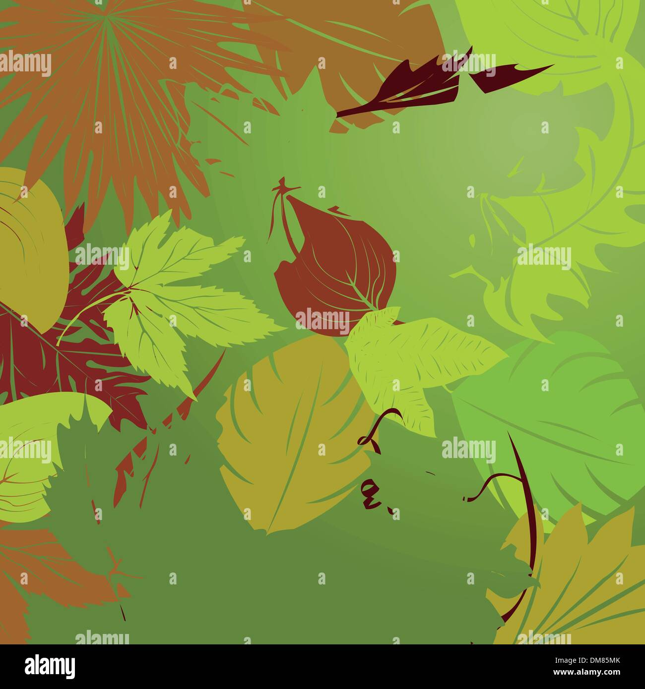 repeating leaf background Stock Vector Image & Art - Alamy