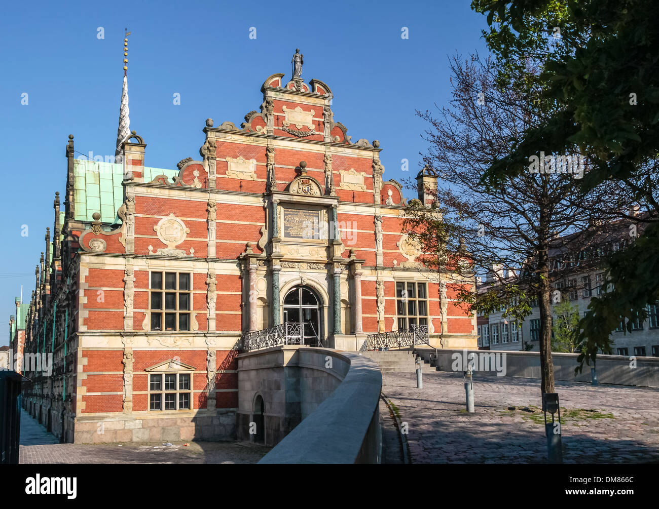 Historic old stock exchange in Slotsholm, Copenhagen, Denmark Stock Photo