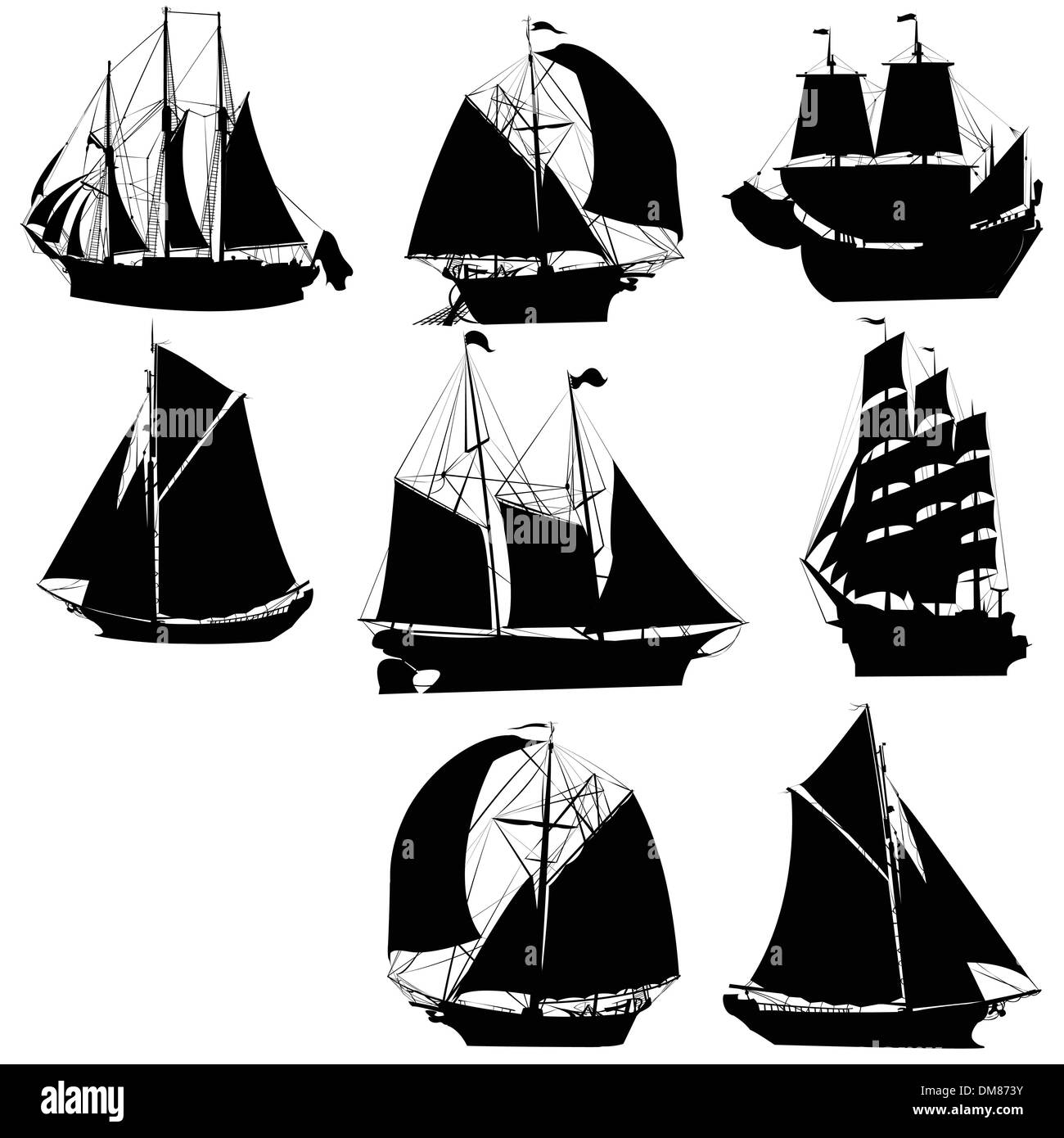 Sailing ships Black and White Stock Photos & Images Alamy