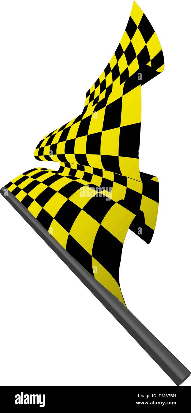 checked flags Stock Vector