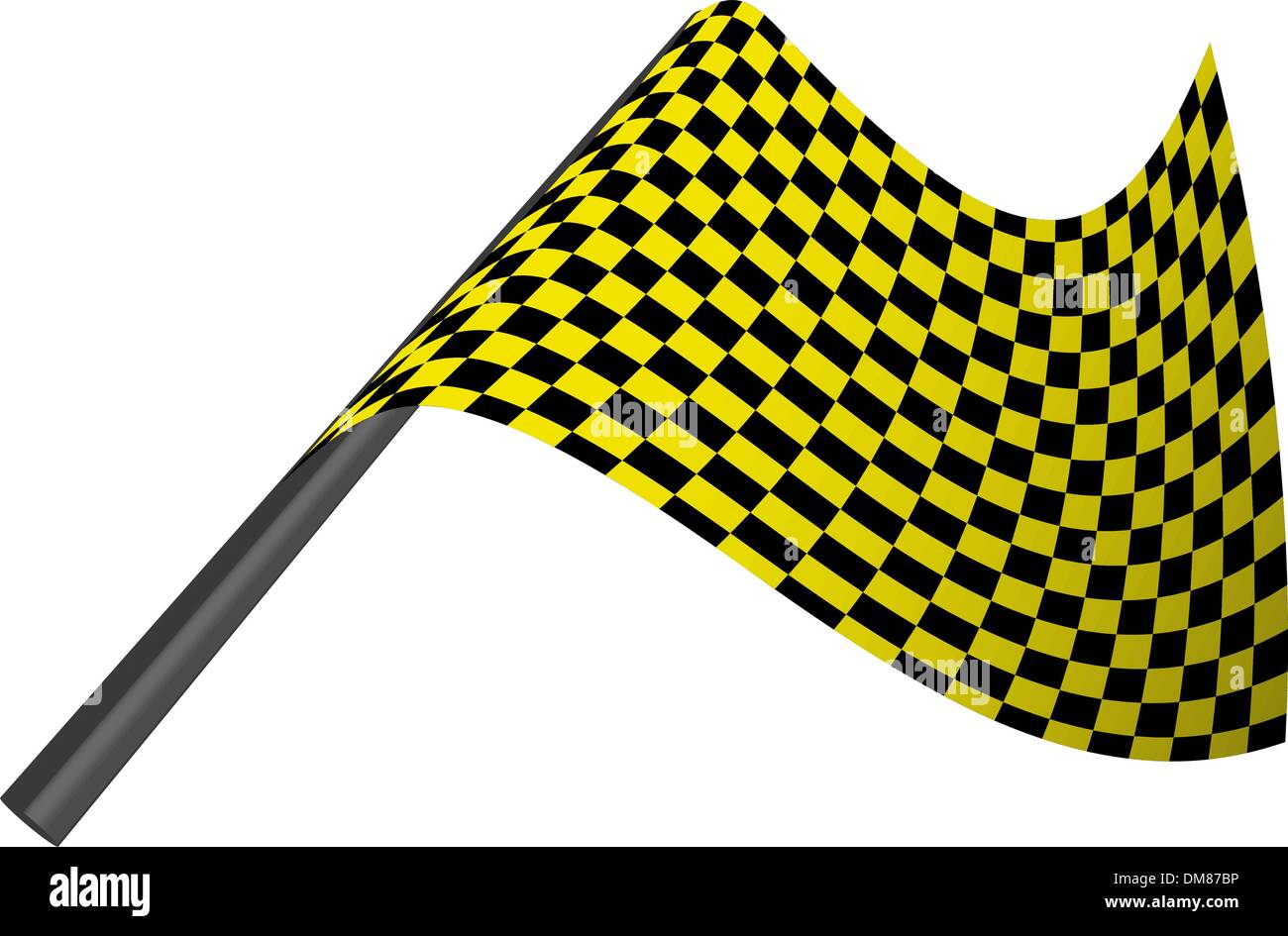 Yellow black checked racing flag hires stock photography and images Alamy