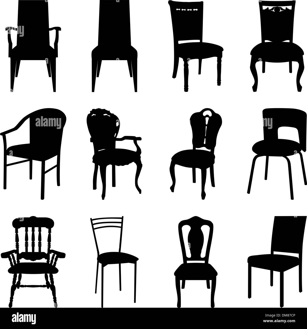 Chairs vector vectors hires stock photography and images Alamy