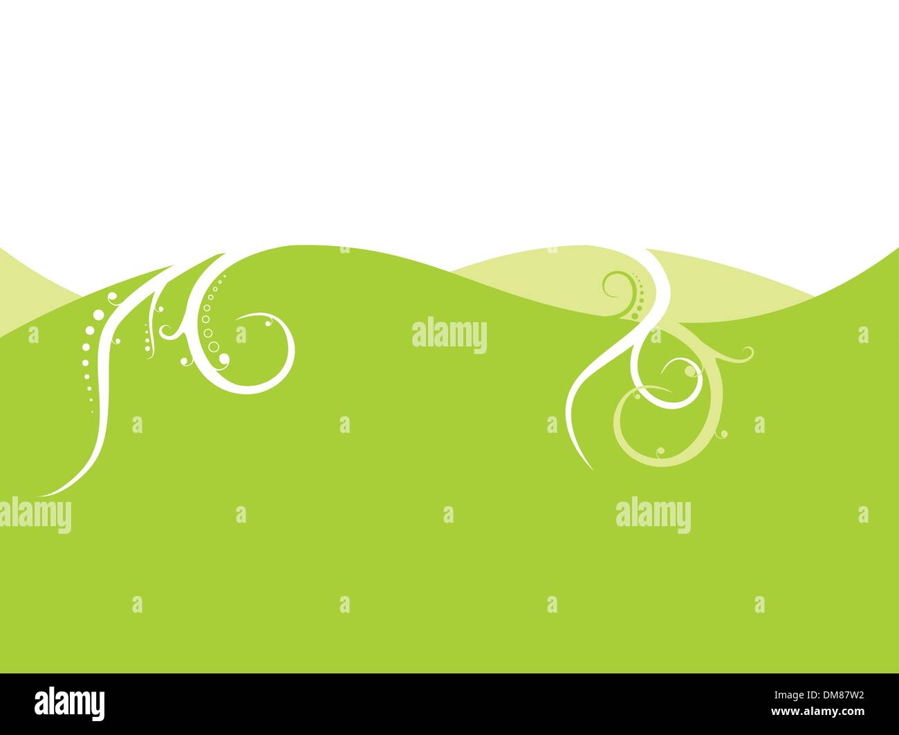 Lime green background. Stock Vector