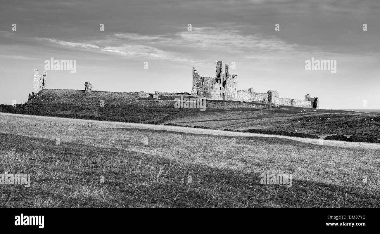 Dunstanburgh Castle Stock Photo