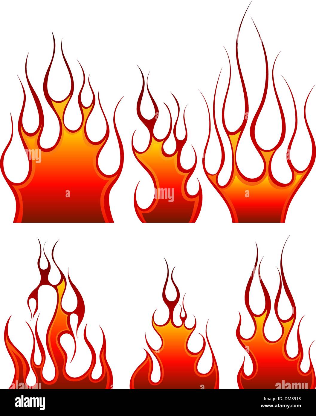 fire icon set Stock Vector Image & Art - Alamy