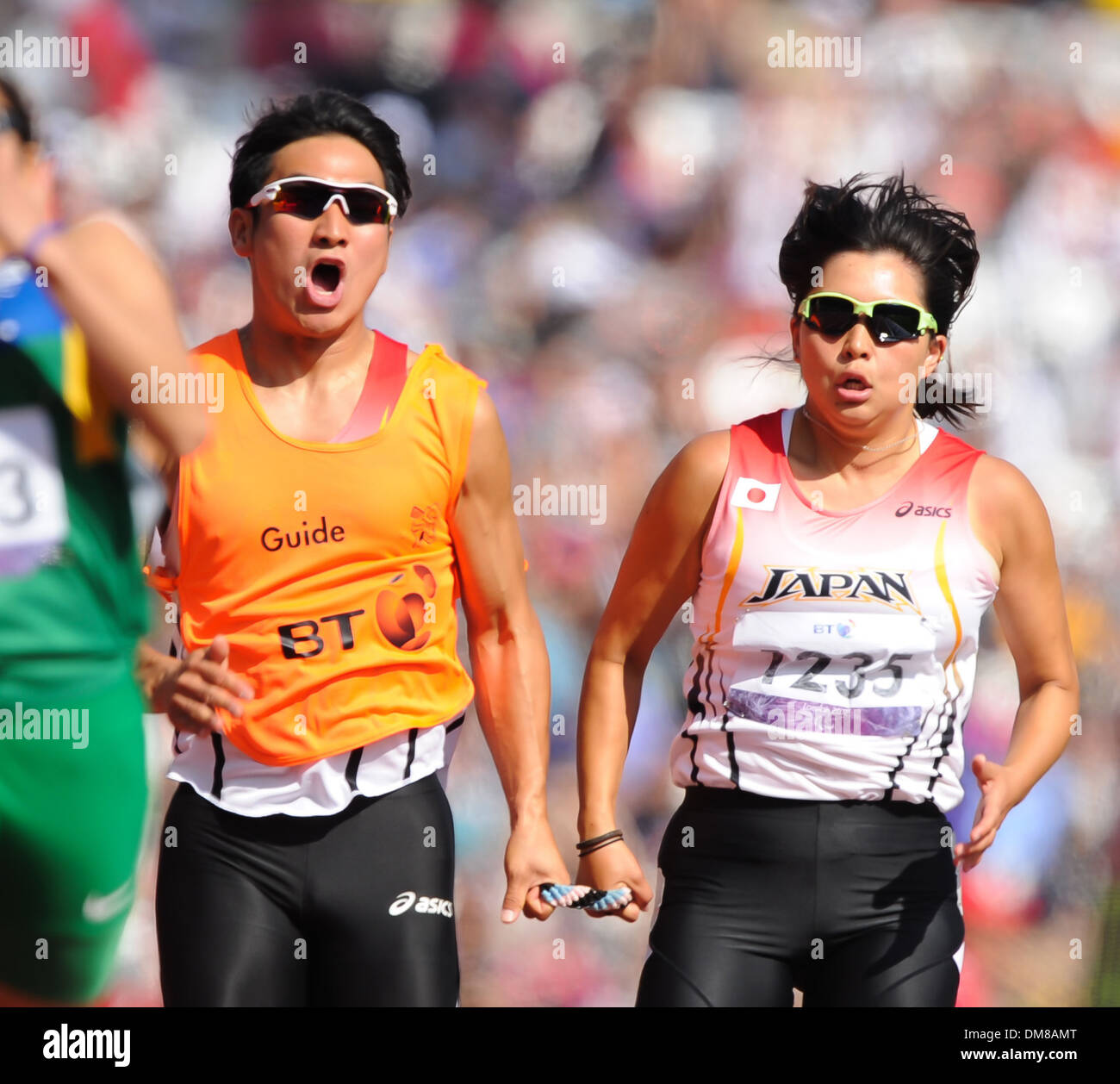 Katsuyuki Kondo (JAP) London 2012 Paralympic Games - Men's 400m T46 - Olympic Stadium London England - 04.09.12 Stock Photo