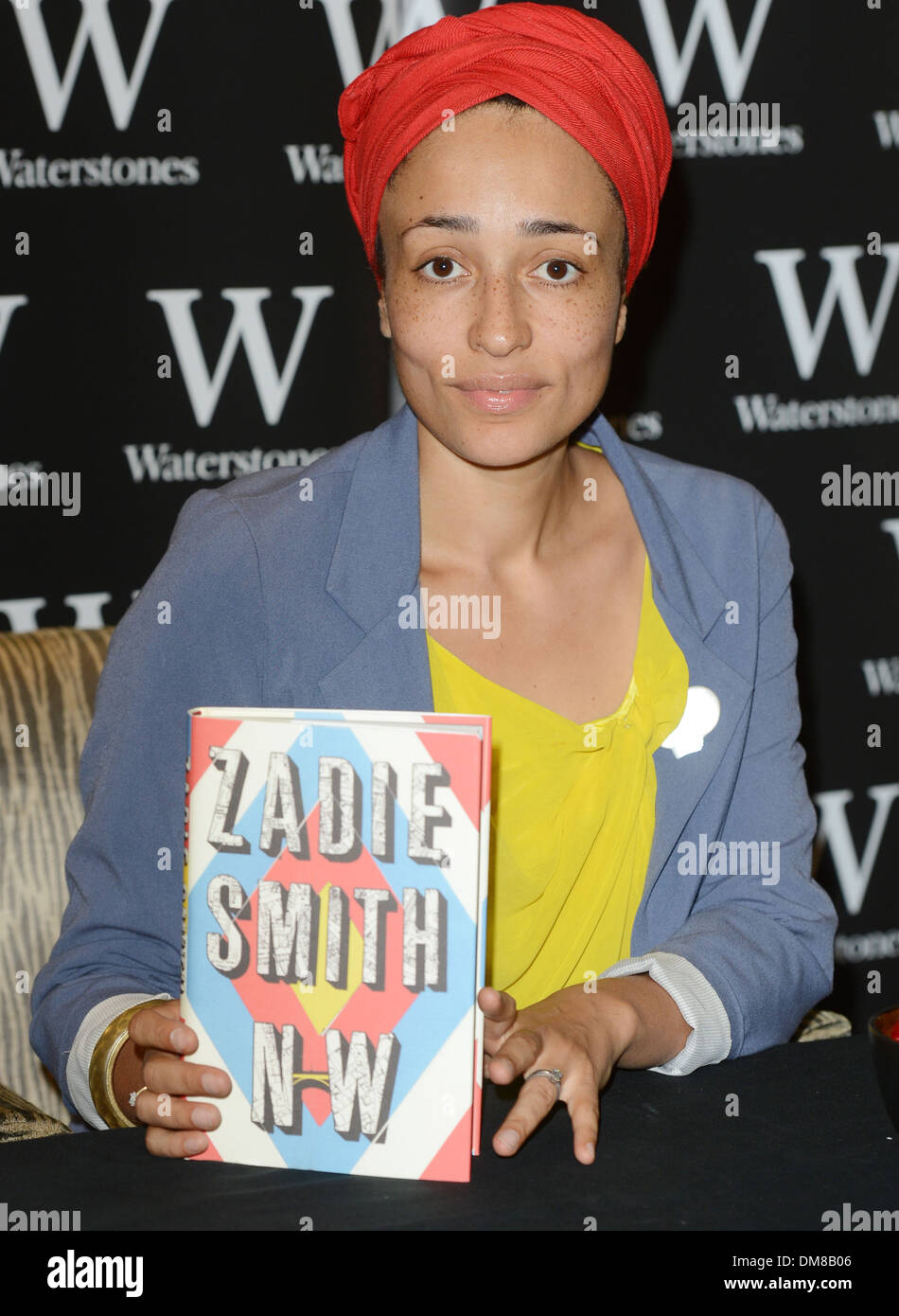 British author Zadie Smith signs copies of her new novel 'NW' at Waterstones on Gower Street
