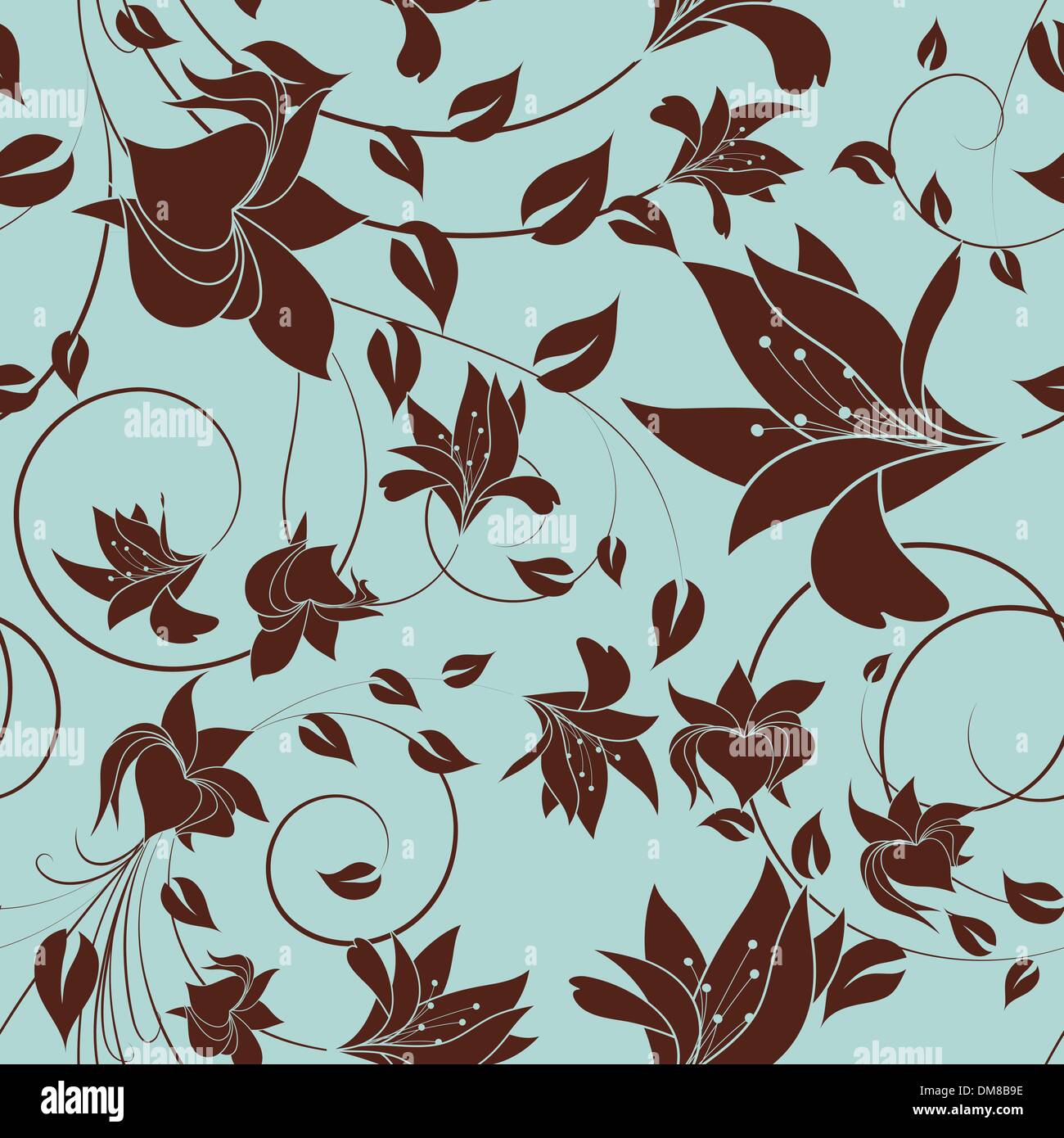 seamless floral background Stock Vector Image & Art - Alamy