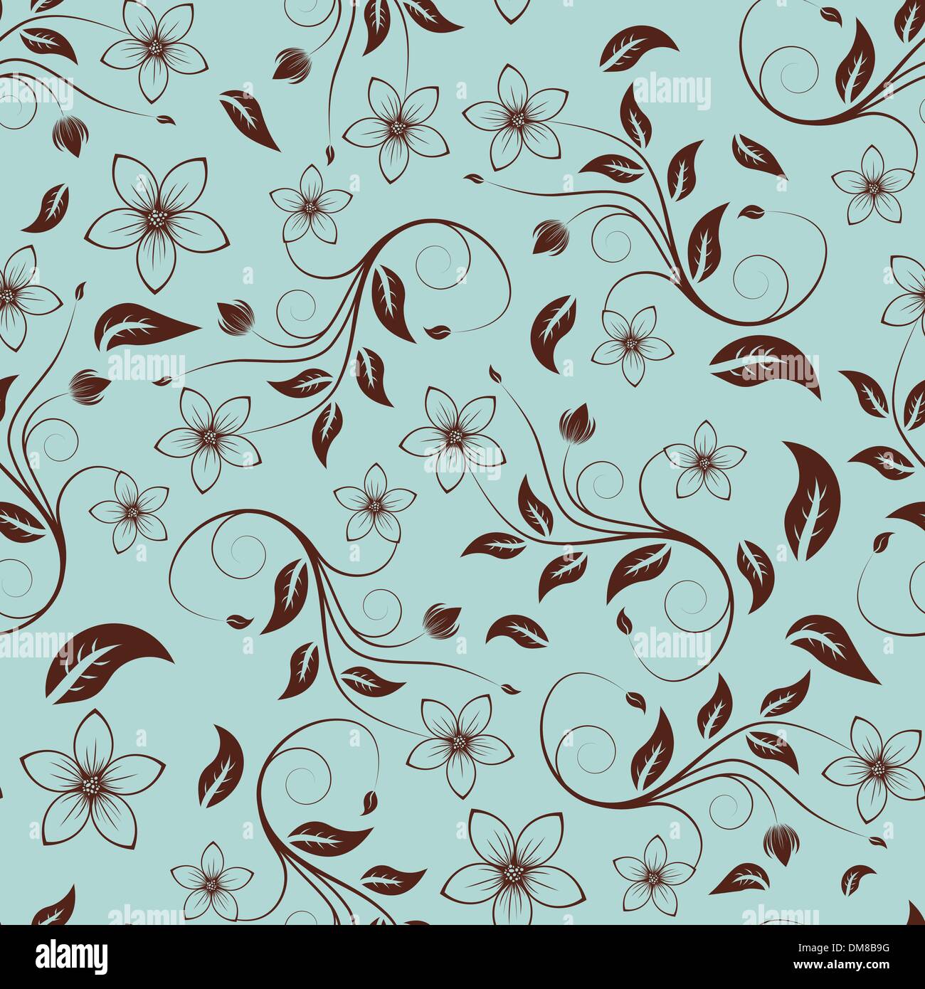 seamless floral background Stock Vector Image & Art - Alamy