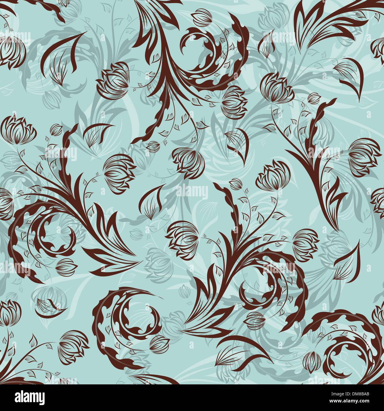 seamless floral background Stock Vector Image & Art - Alamy