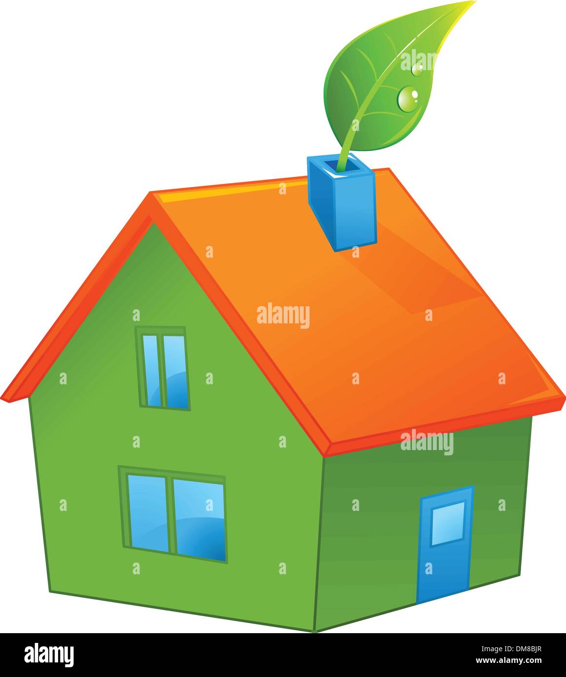 Organic green house Stock Vector