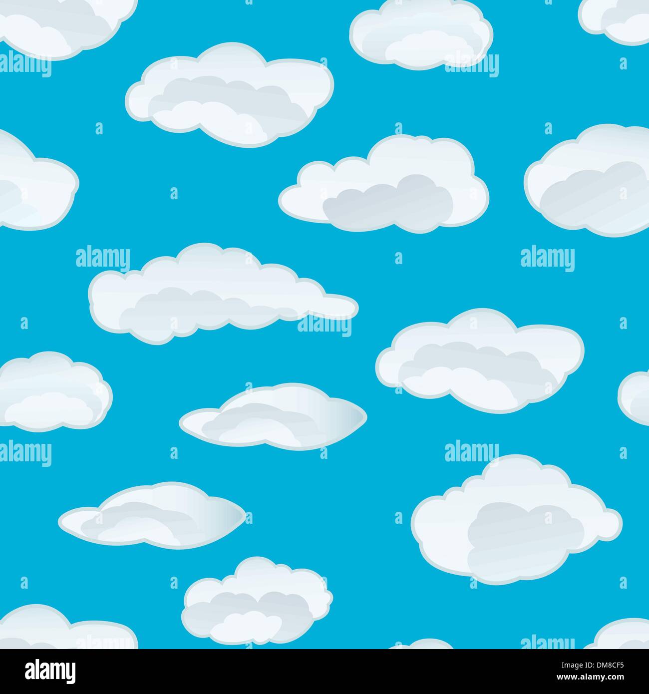 seamless cloud background Stock Vector