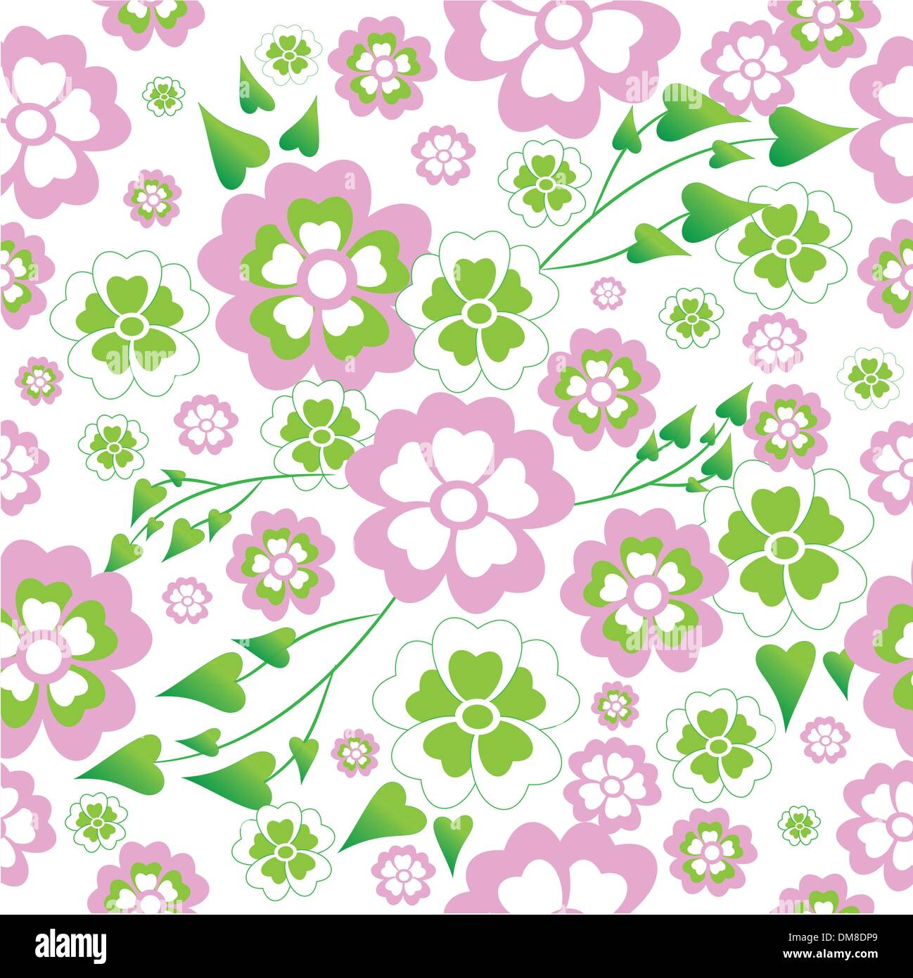 Flowers background. Seamless Stock Vector Image & Art - Alamy