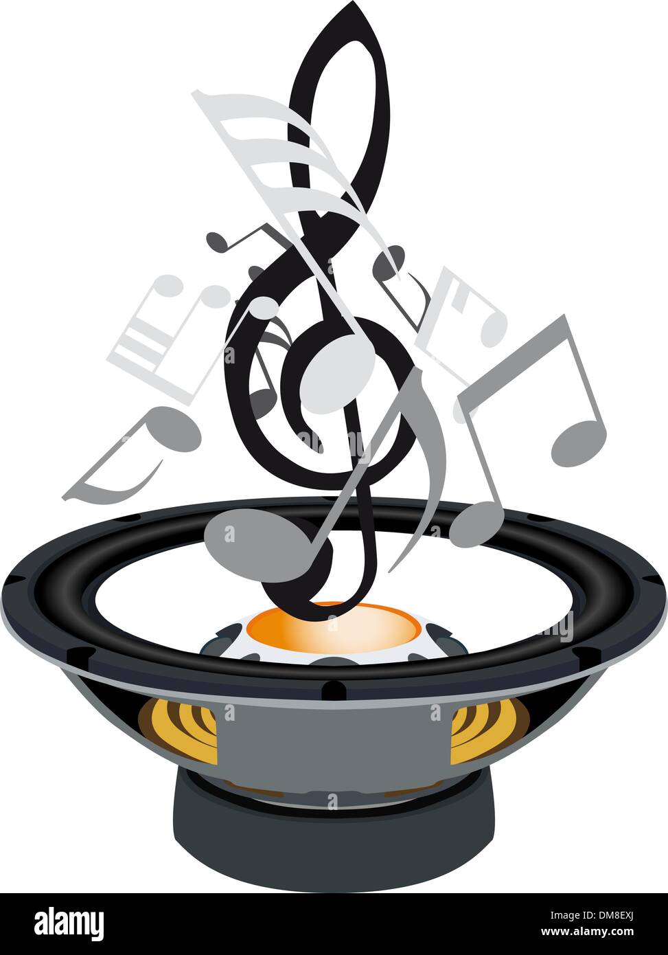 Musical grunge background Stock Vector