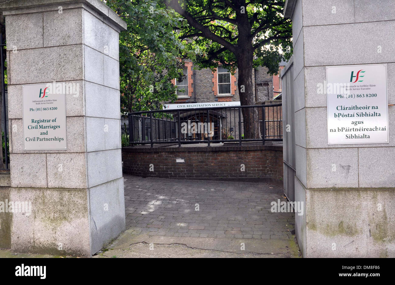 The Civil Registration Offices at Sir Patrick Duns Hospital in Dublin Where Brian McFadden and