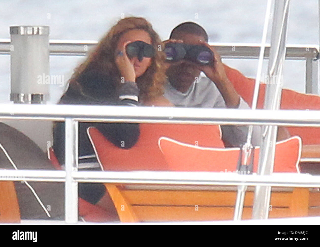 Beyonce and husband Jay-Z with their seven-month-old daughter Blue Ivy ...