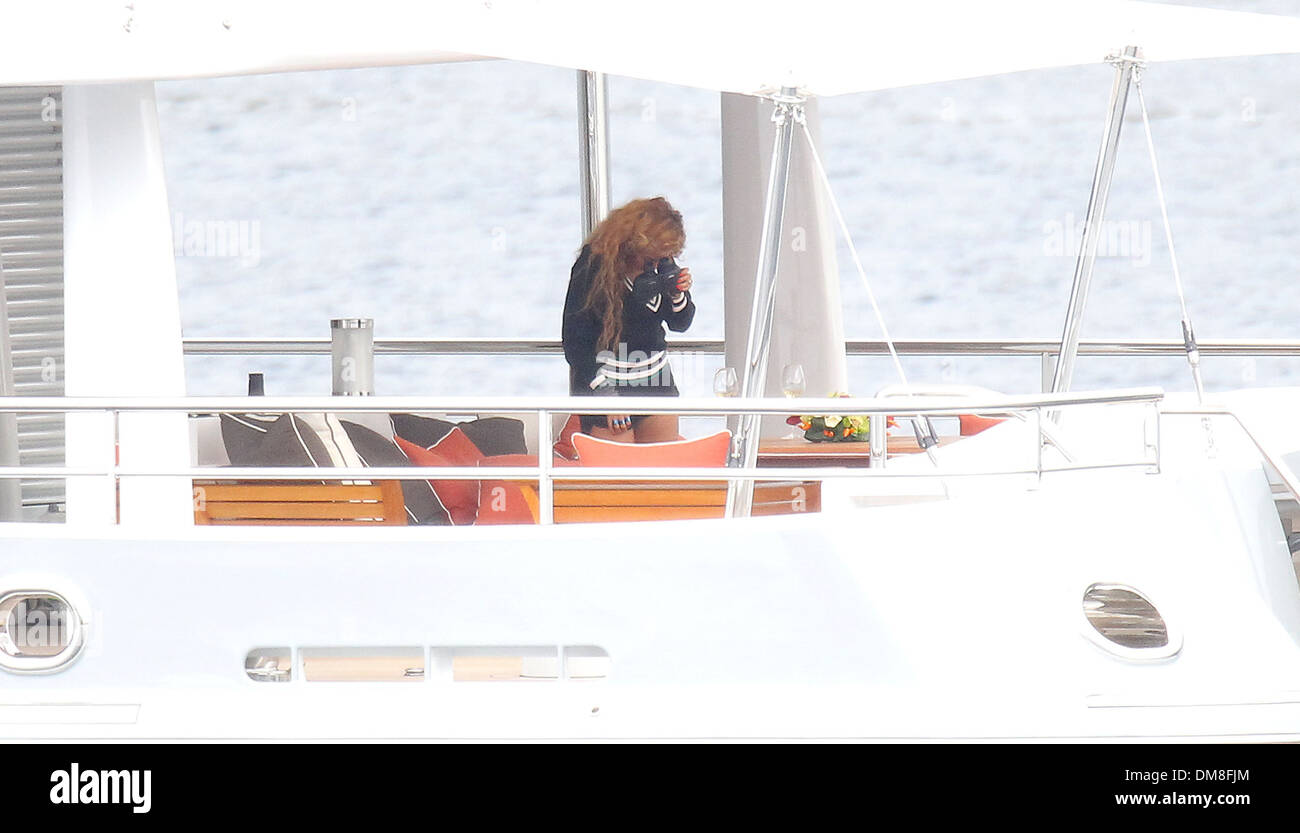 Beyonce and husband Jay-Z with their seven-month-old daughter Blue Ivy ...