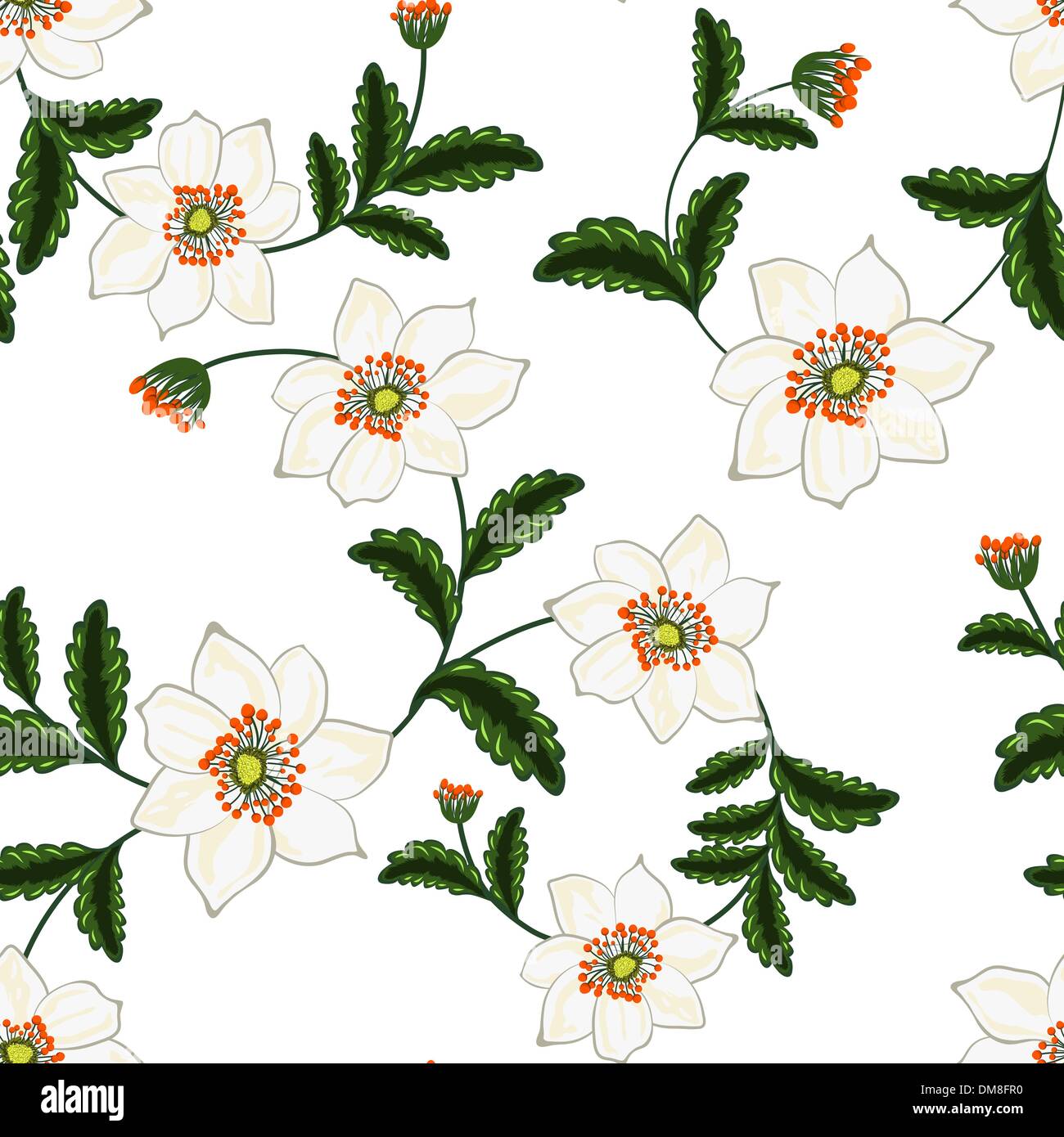 seamless floral pattern Stock Vector Image & Art - Alamy
