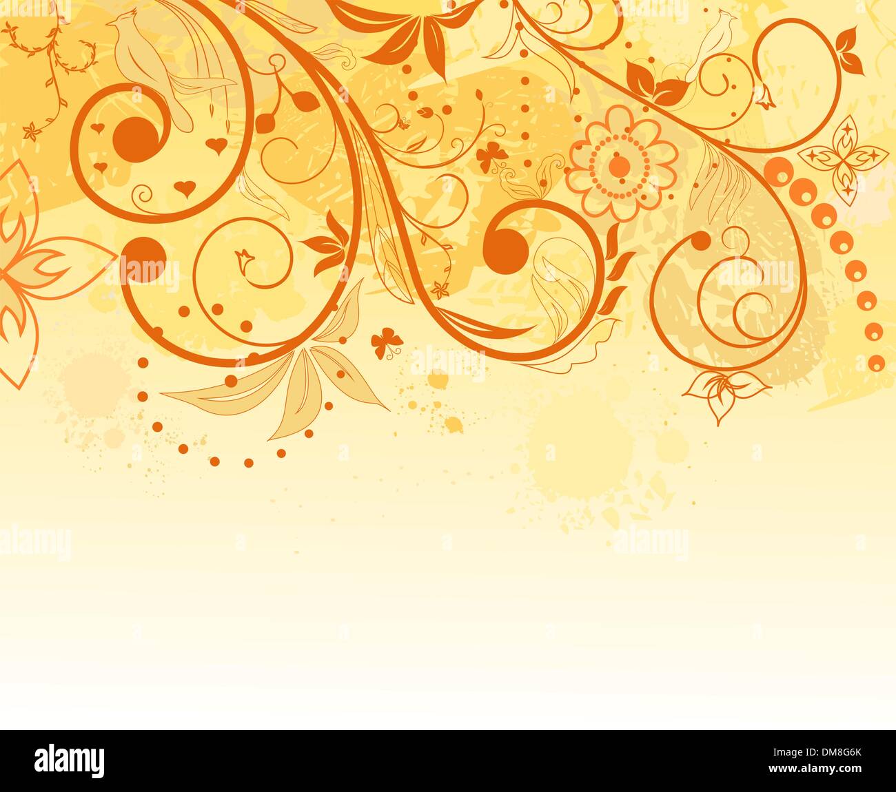 grunge flower background, element for design Stock Vector Image & Art ...