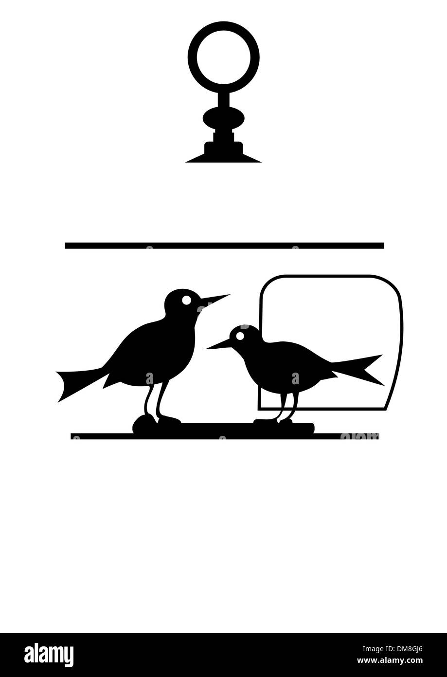 Silhouette Birdcage High Resolution Stock Photography and Images - Alamy