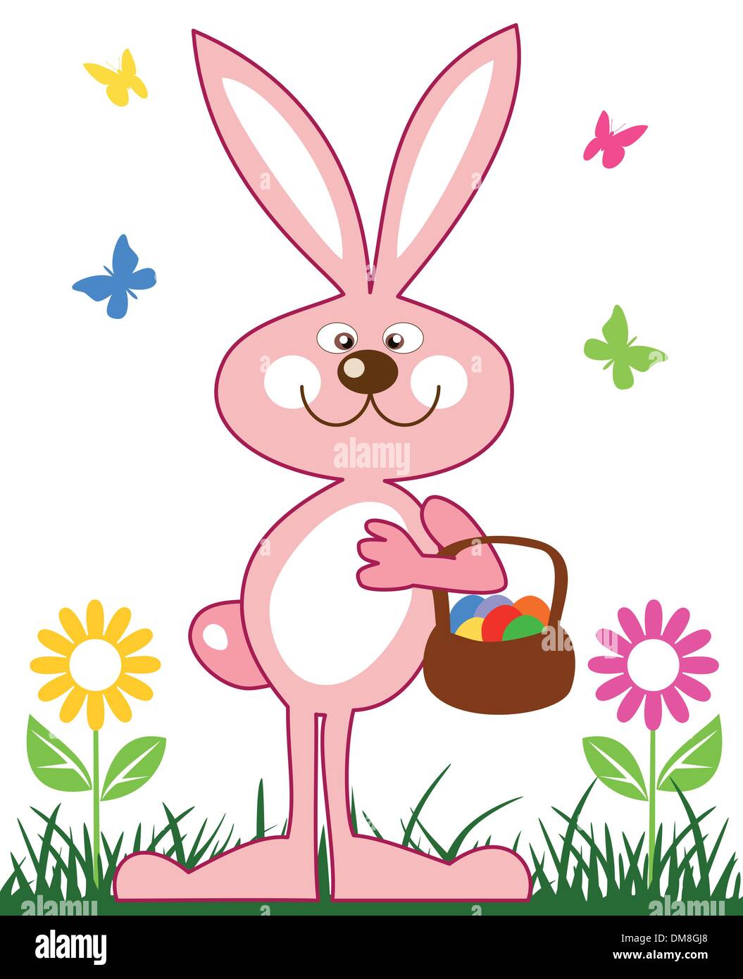 Grass rabbit Stock Vector Images - Alamy