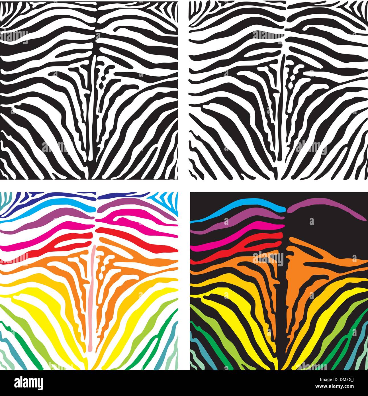 Vector background skin zebra Stock Vector Image & Art - Alamy