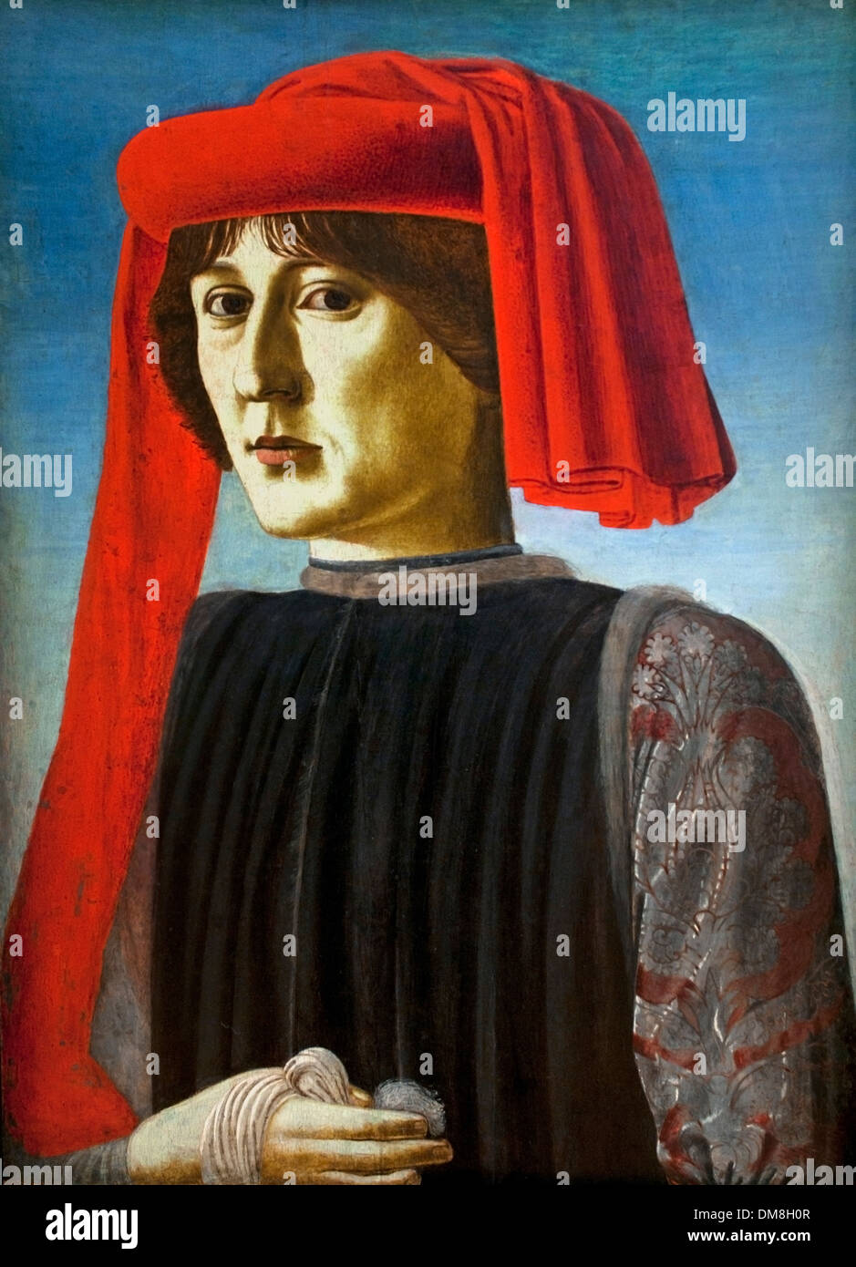 Young Man ( Ritratto di Giovane ) Florentine School 1450 - 1460 Italy Italian Stock Photo