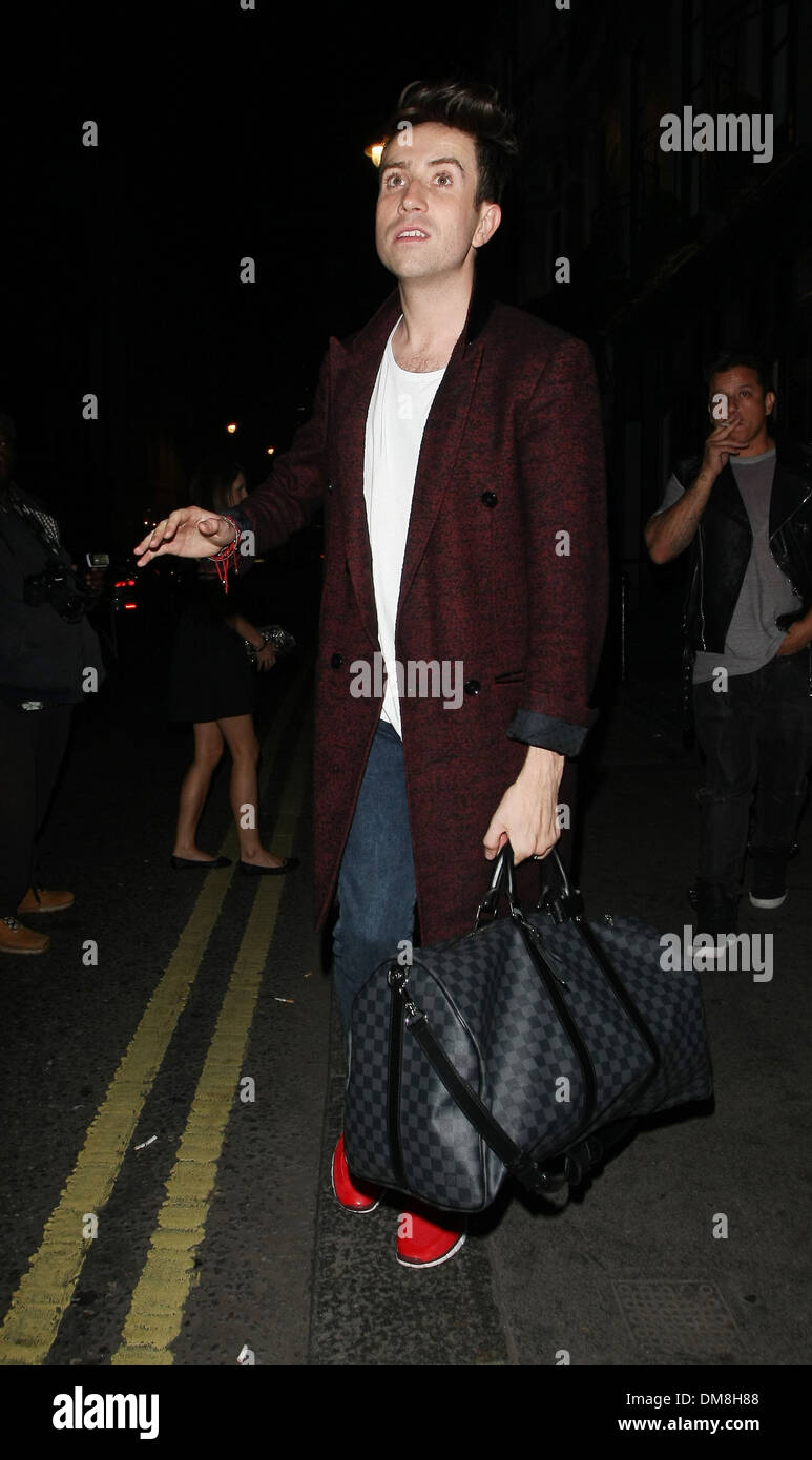 Nick Grimshaw outside the Groucho Club London, England - 04.09.21 Stock