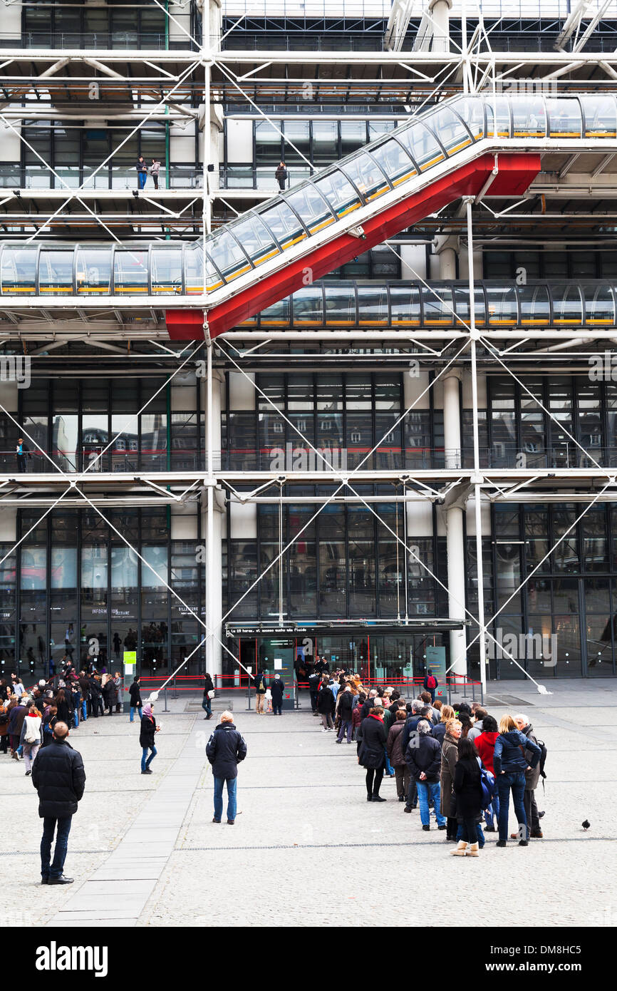 Centre Georges Pompidou in Paris Stock Photo