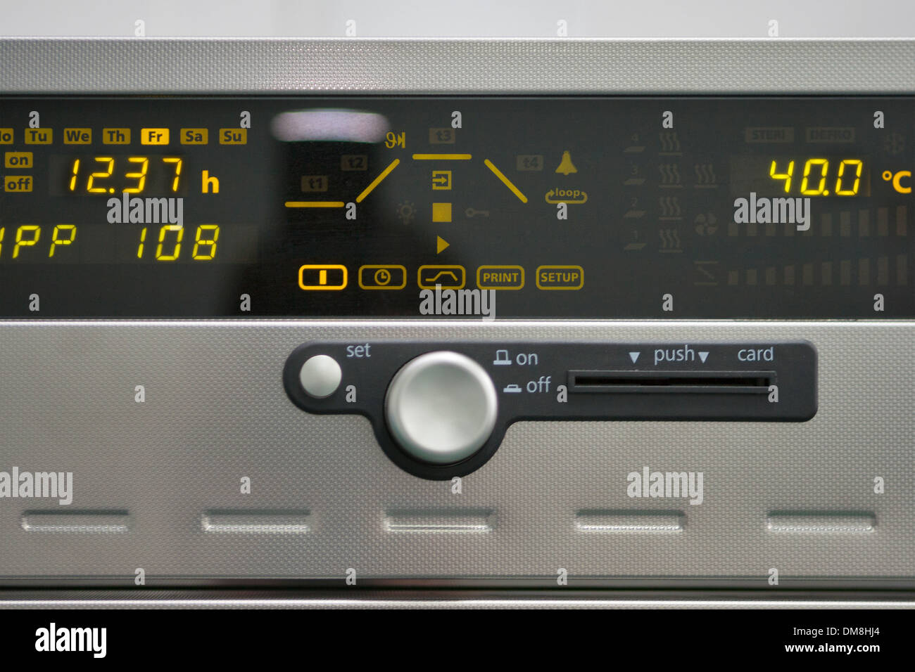 scientific device panel with touch buttons closeup Stock Photo Alamy