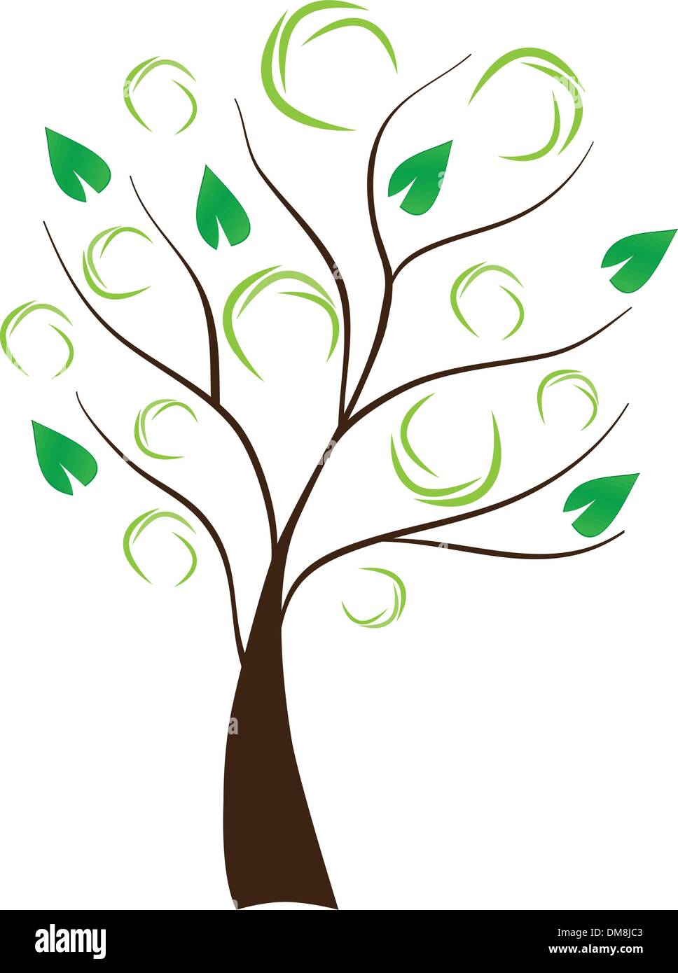 vector abstract tree Stock Vector Image & Art - Alamy