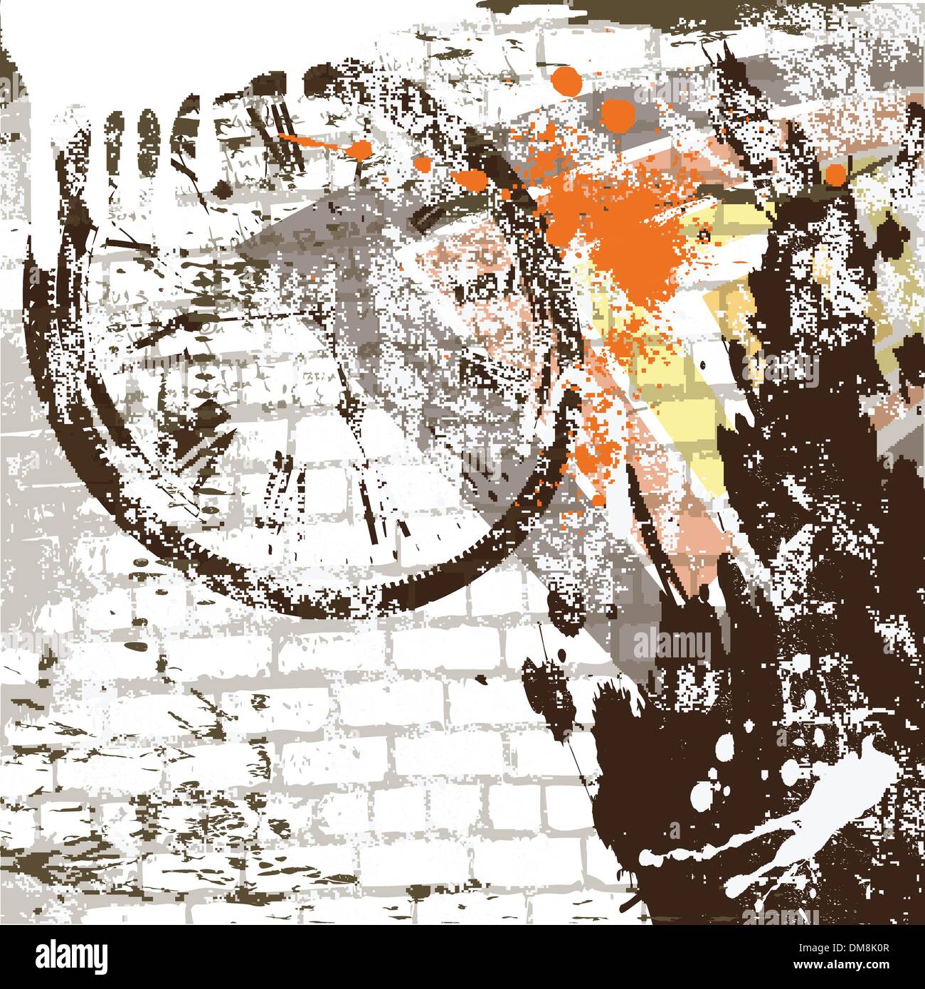 the vector abstract grunge wall background Stock Vector Image & Art - Alamy