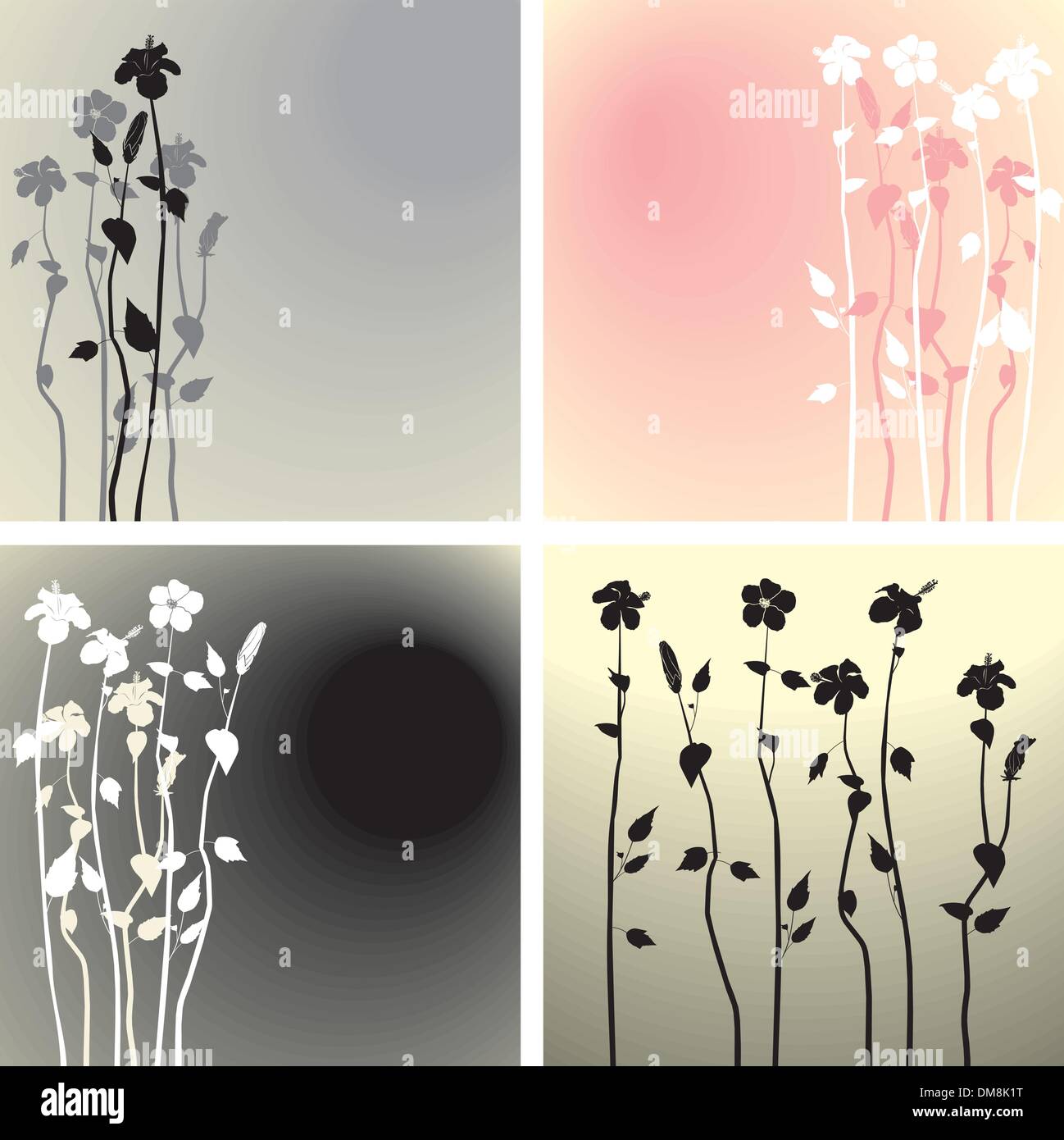 Hibiscus flowers background Stock Vector Image & Art - Alamy