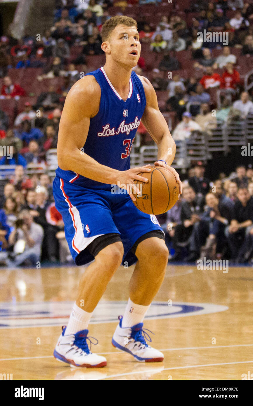 December 9, 2013: Los Angeles Clippers power forward Blake Griffin (32) in action during the NBA game between the Los Angeles Clippers and the Philadelphia 76ers at the Wells Fargo Center in Philadelphia, Pennsylvania. The Clippers win 94-83. Christopher Szagola/Cal Sport Media Stock Photo