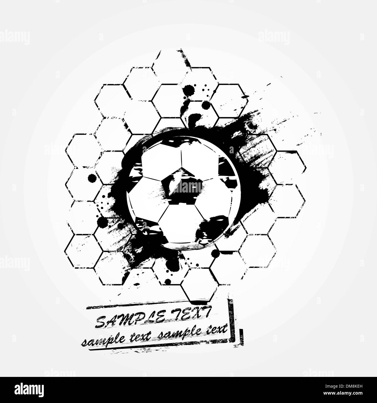 Grunge soccer ball Stock Vector Image & Art Alamy