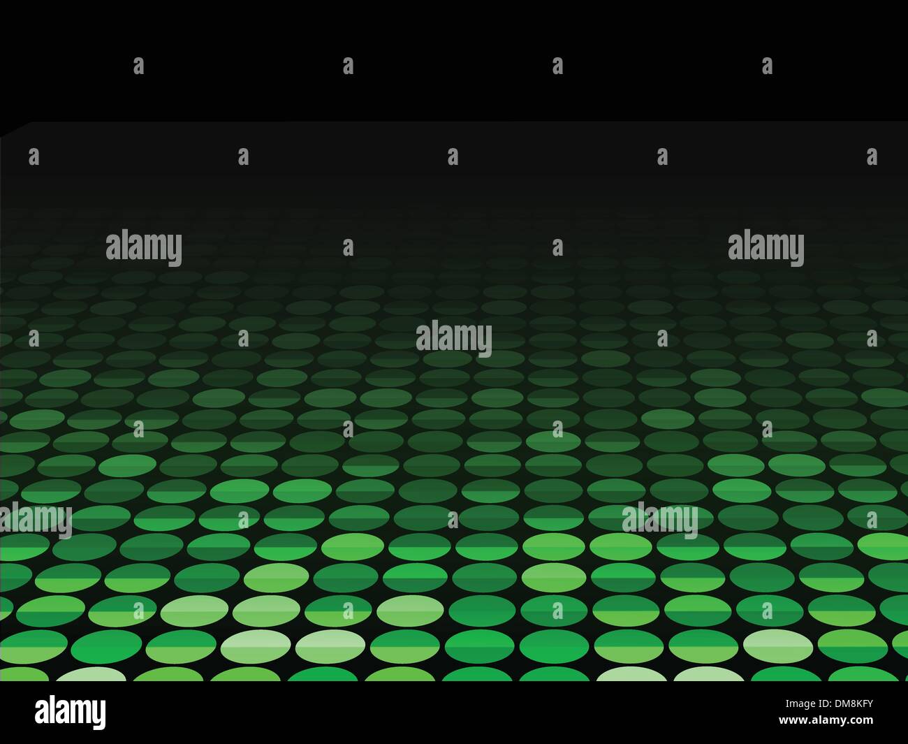 Halftone Background in Perspective. Stock Vector