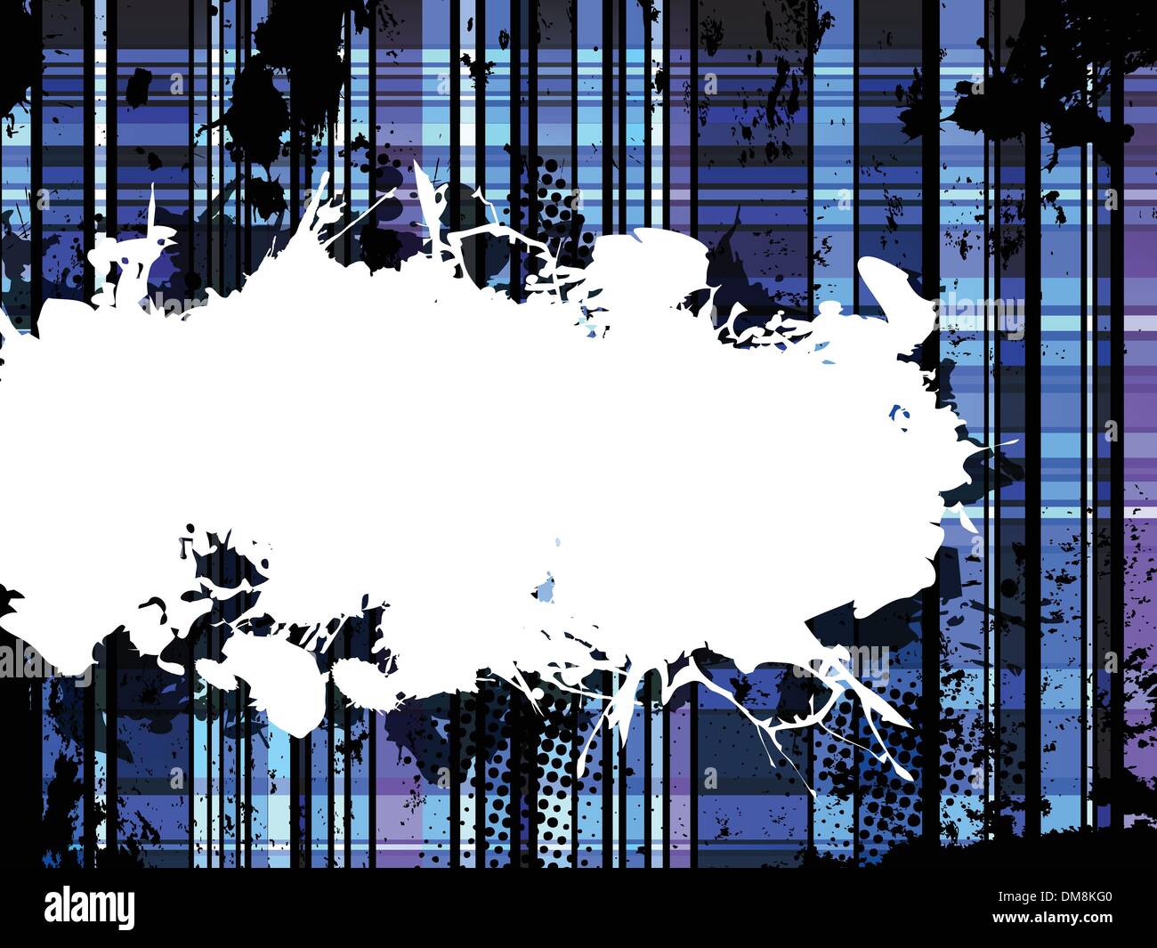 Checkered Blue Grunge Background. Stock Vector