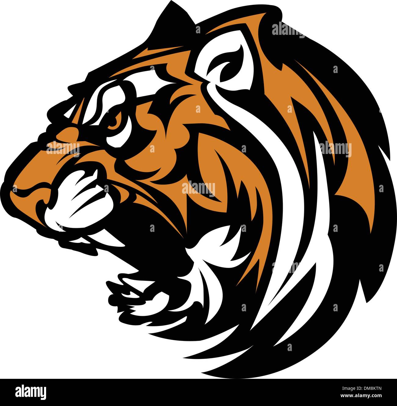 Tiger Mascot Graphic Stock Vector