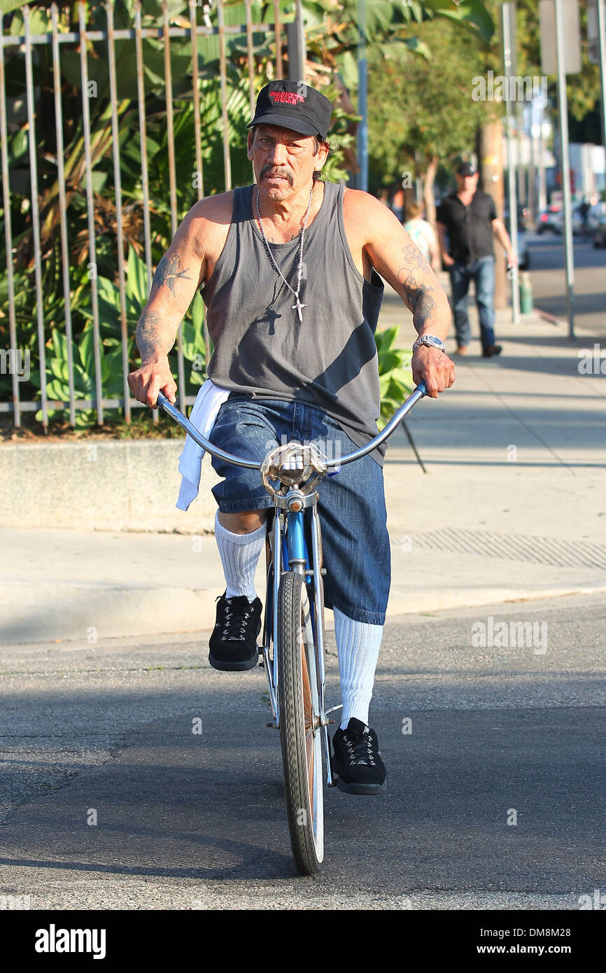 Danny Trejo riding his Classic Beach Cruiser Los Angeles, California