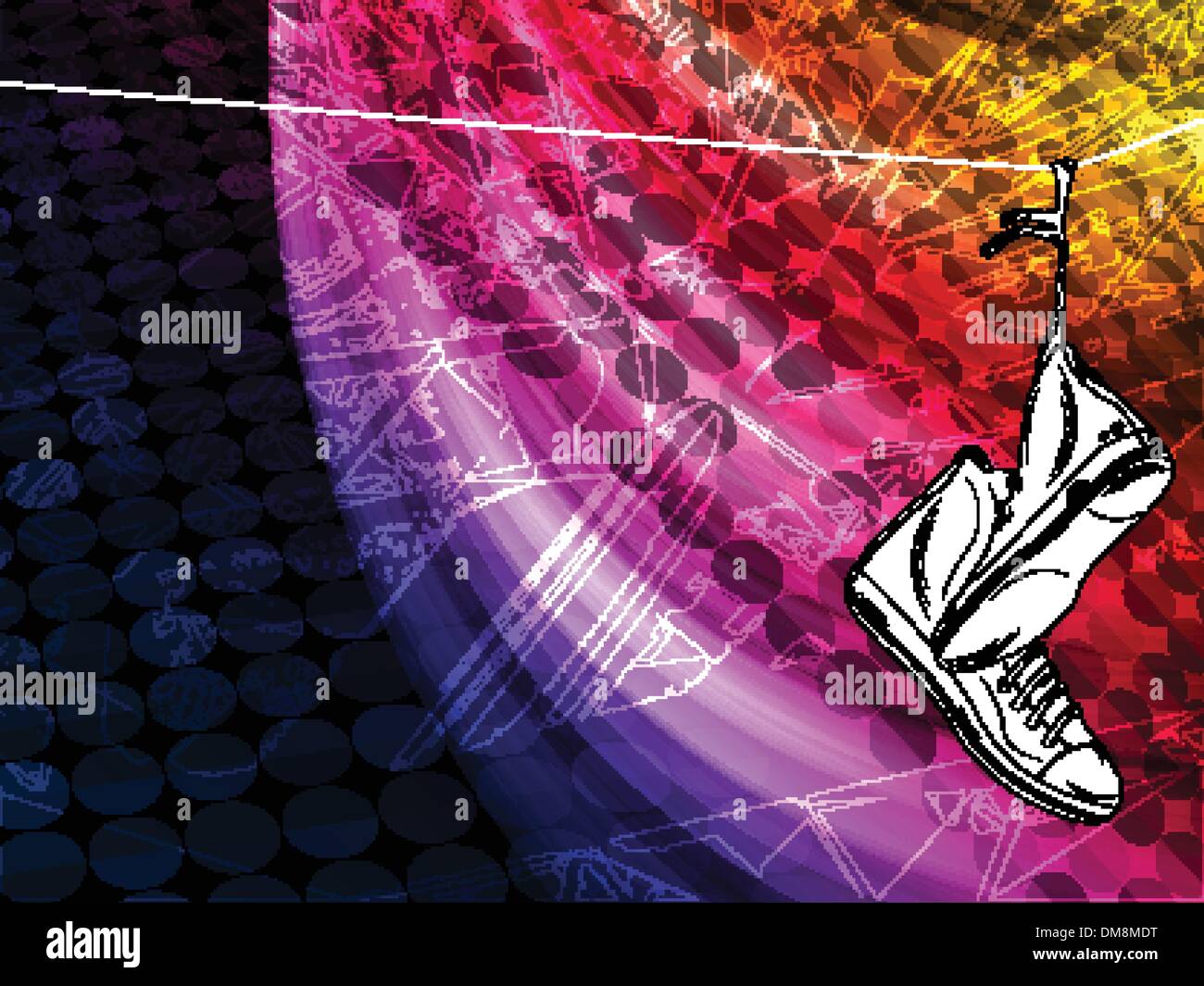 Sneakers hanging telephone wire hires stock photography and images Alamy