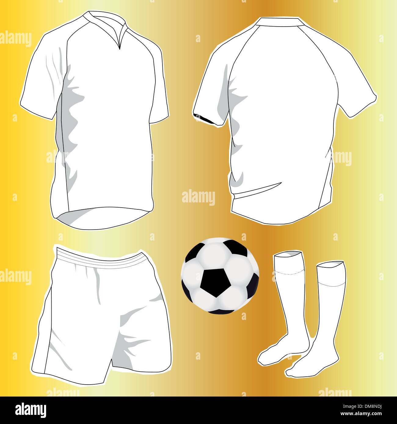 sport uniforms Stock Vector