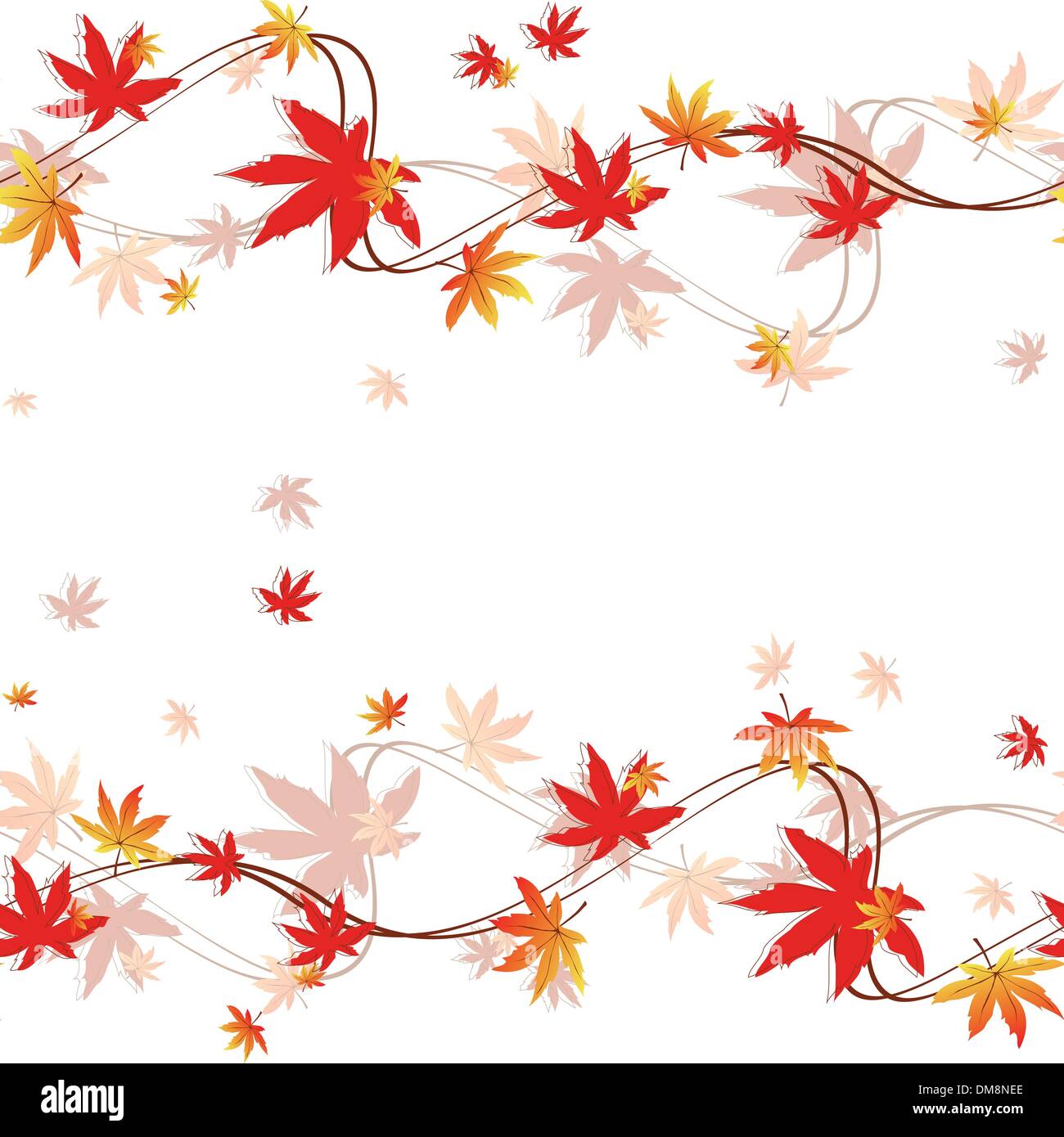 Colorful pattern autumn leaves Stock Vector Images - Alamy