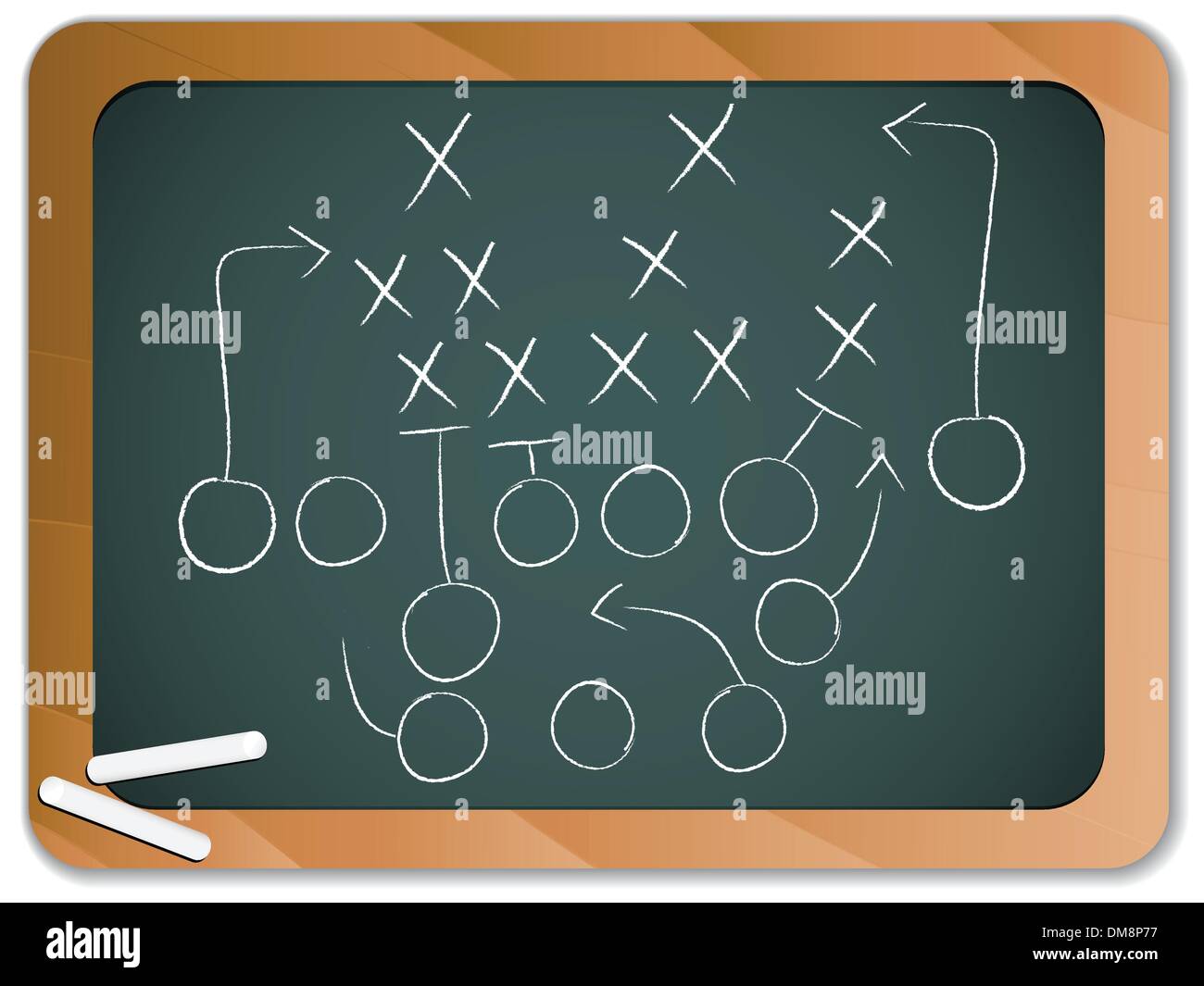 Diagram of football game Stock Vector Images Alamy