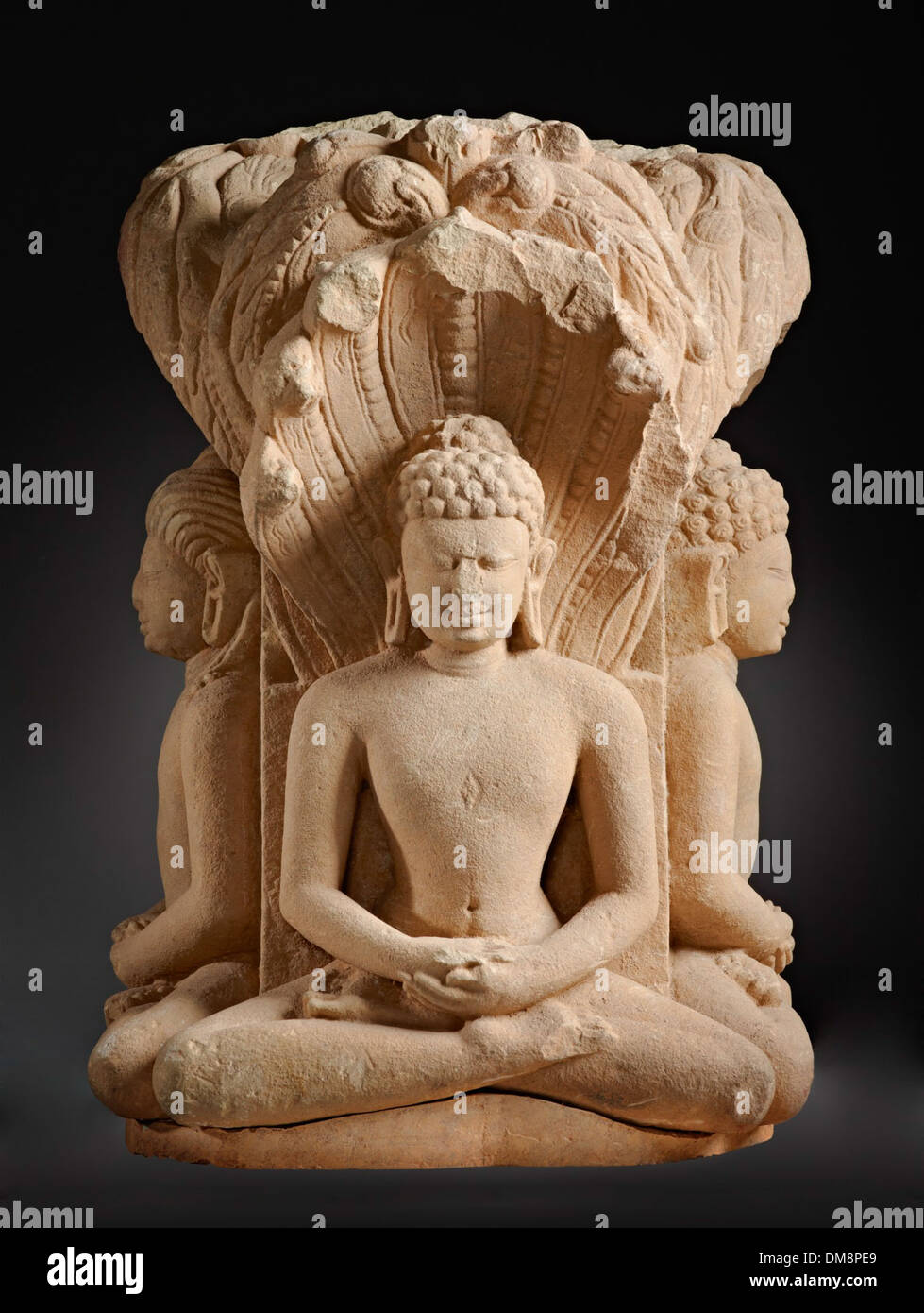Shrine with Four Jinas (Rishabhanatha (Adinatha)), Parshvanatha, Neminatha, and Mahavira) 85.55 (3 of 4) Stock Photo