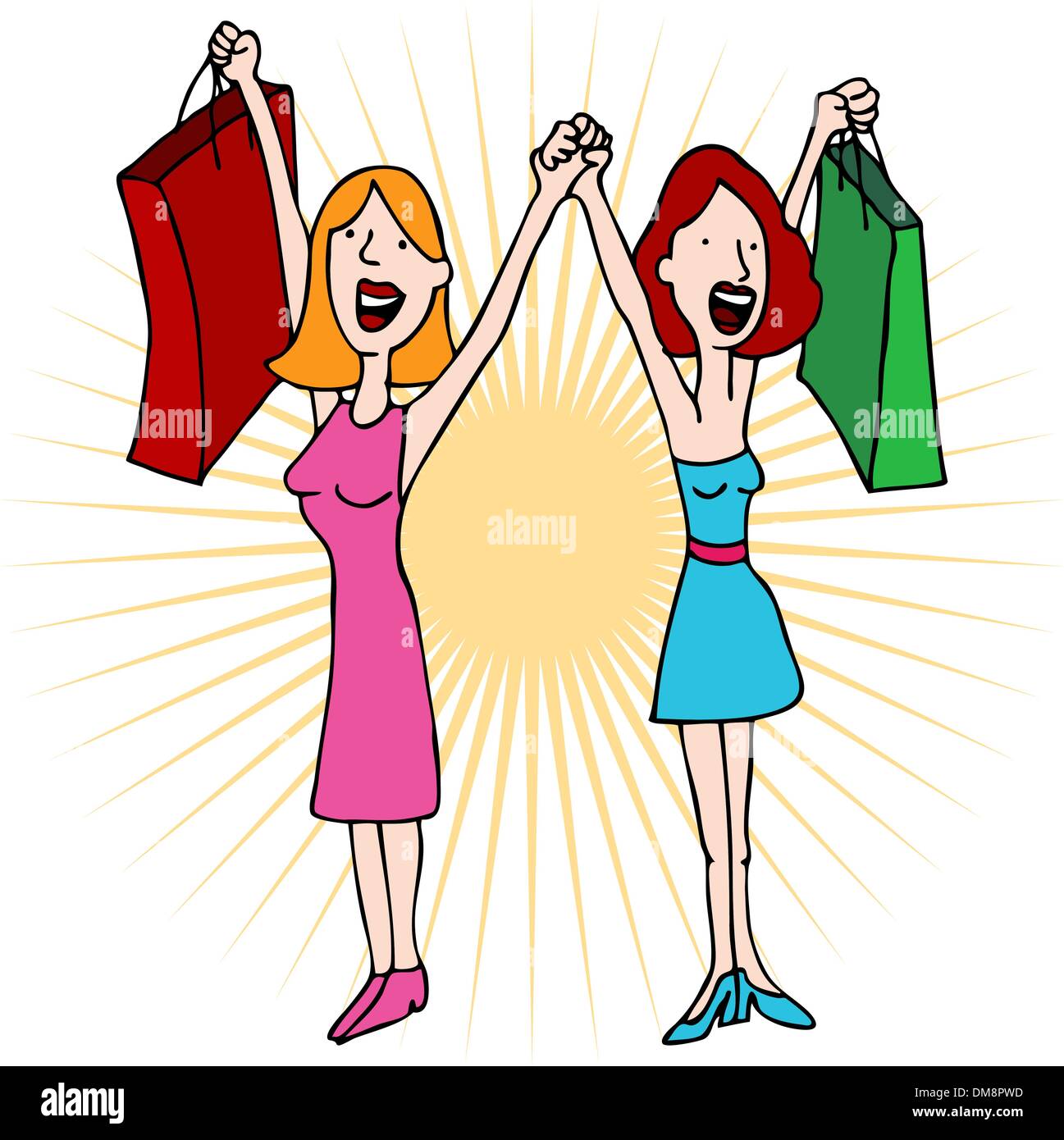 Two shopping bags Stock Vector Images Alamy